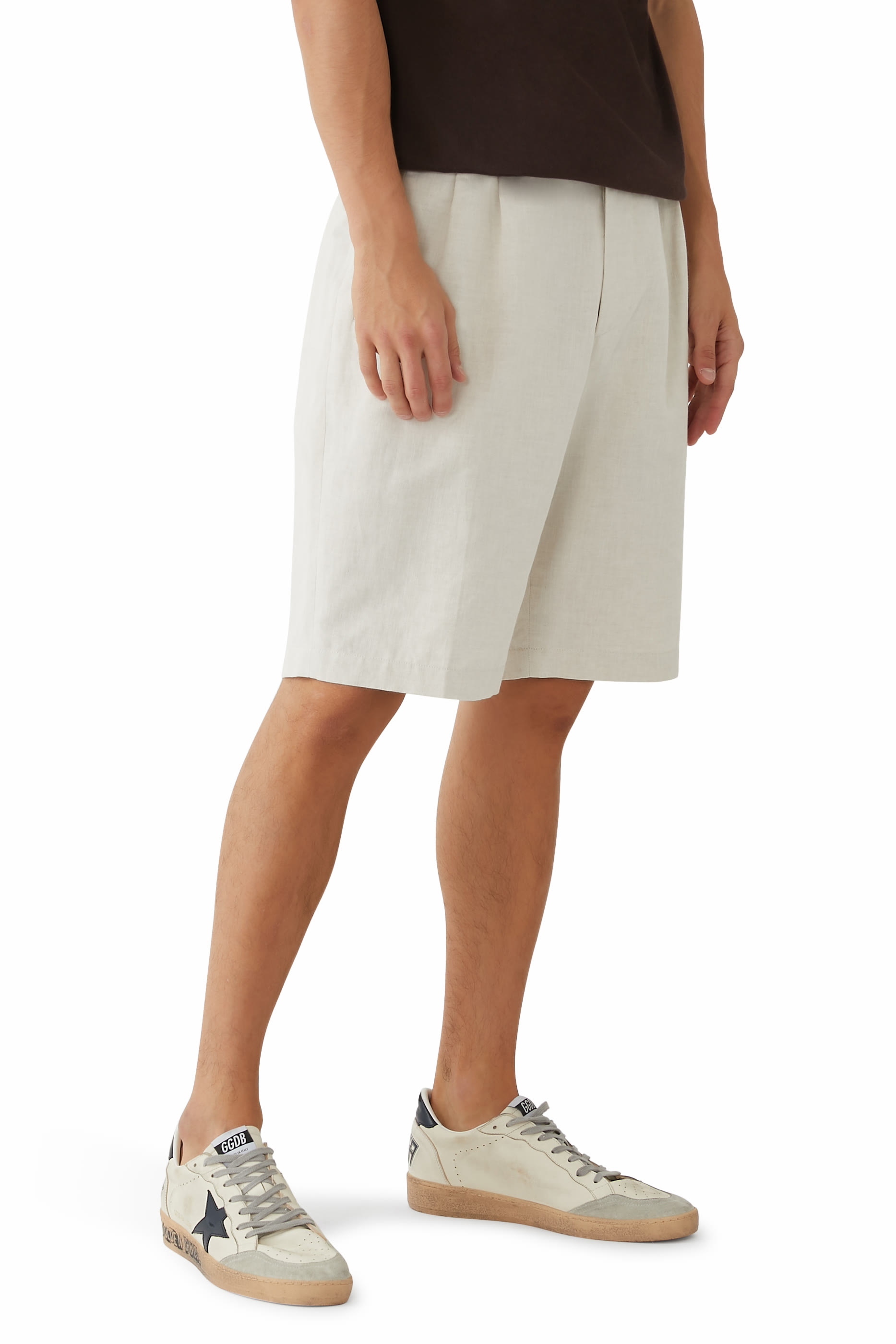 Ball Star Sneakers with Blue Star and Heel Tab