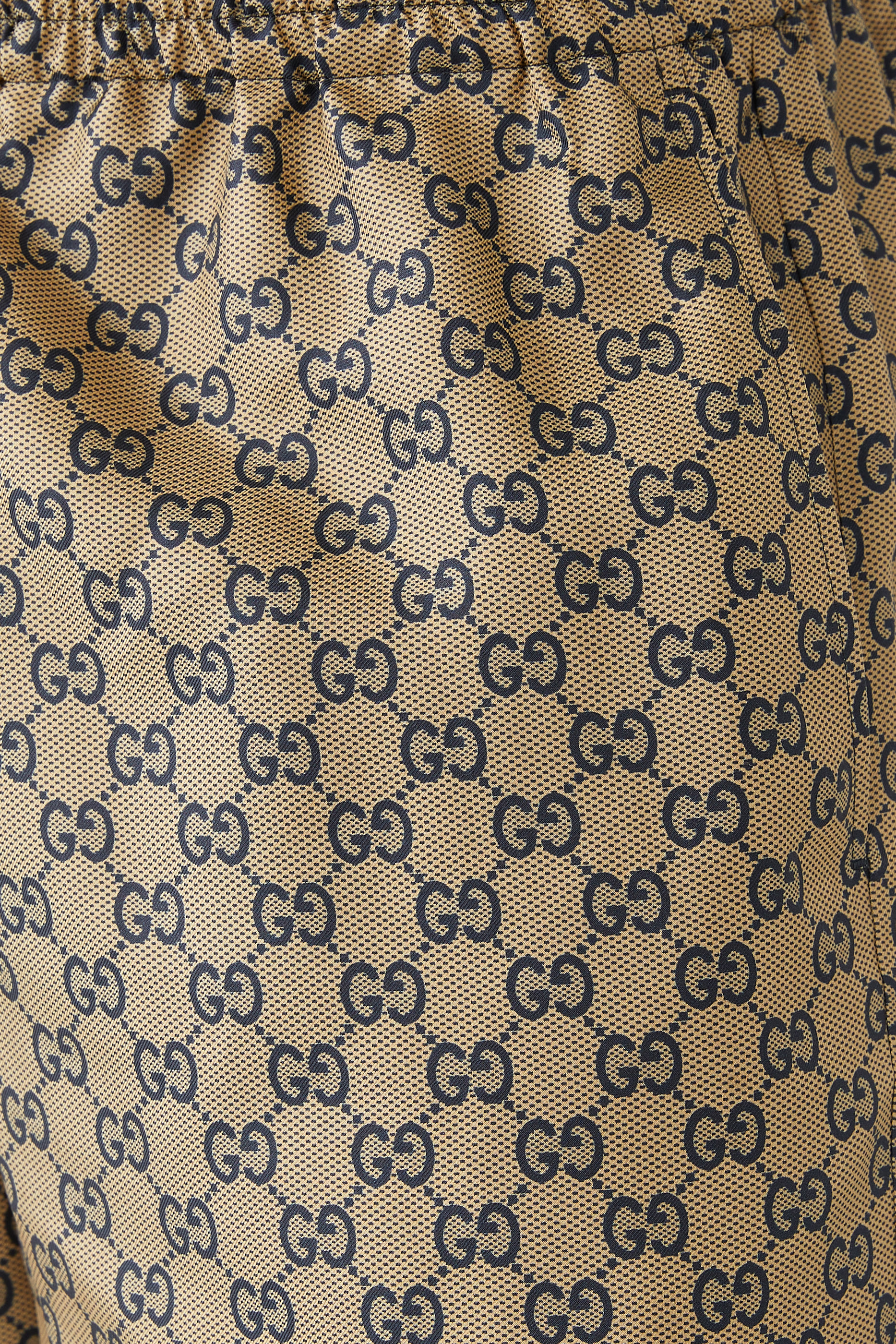 Printed Silk Twill Shorts