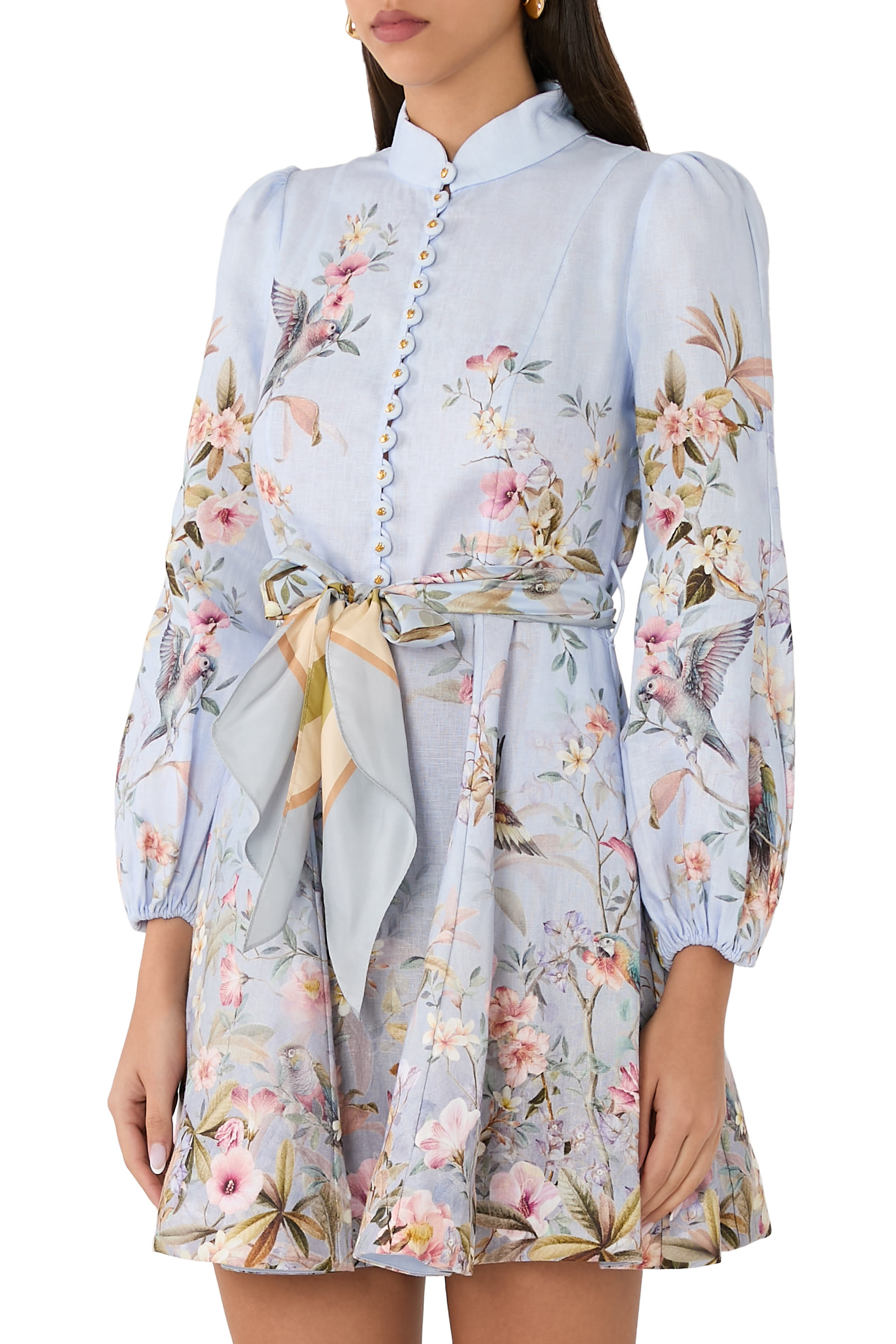 Rebellion Button Mini Dress