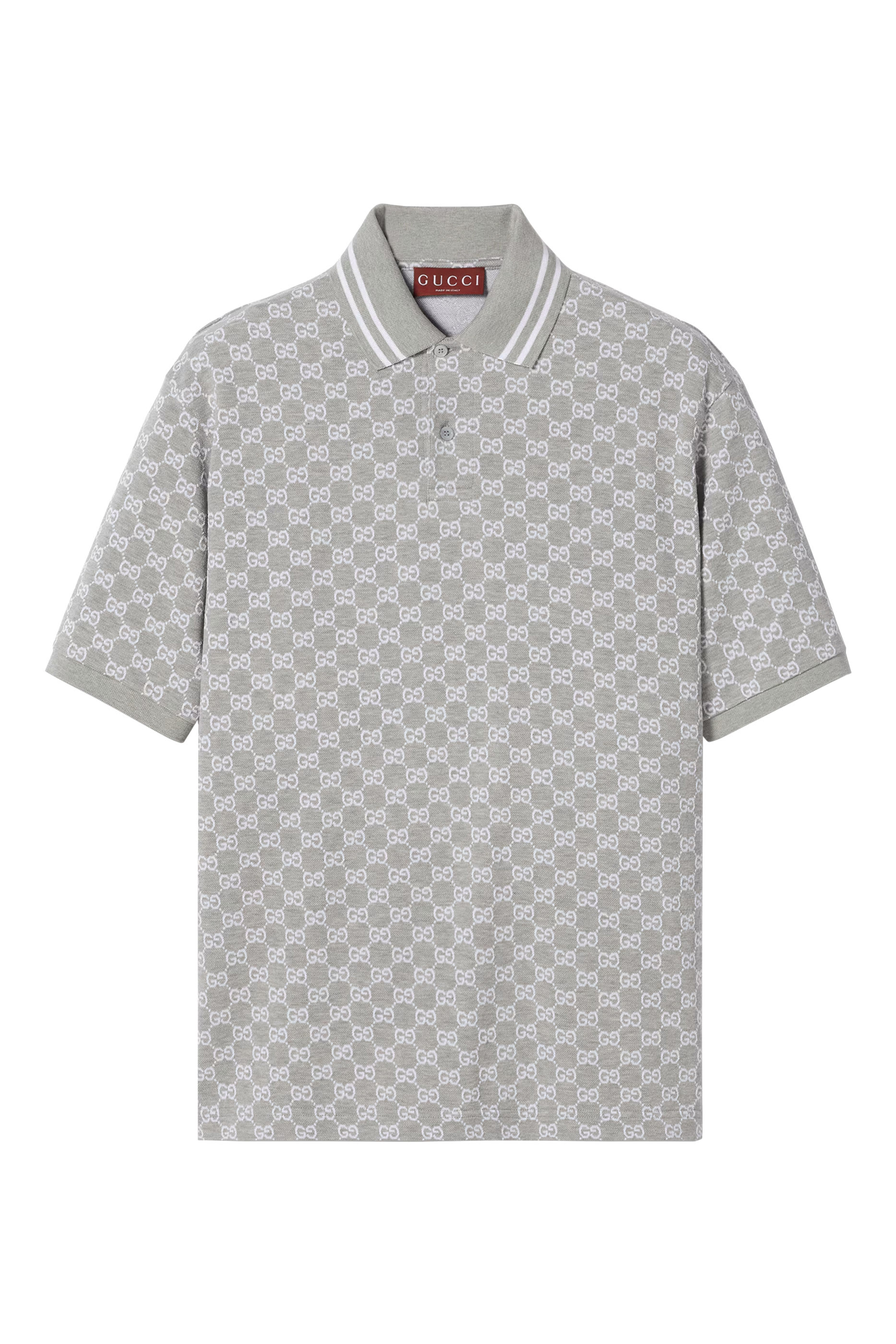 GG Cotton Lam&eacute; Jacquard Polo Shirt