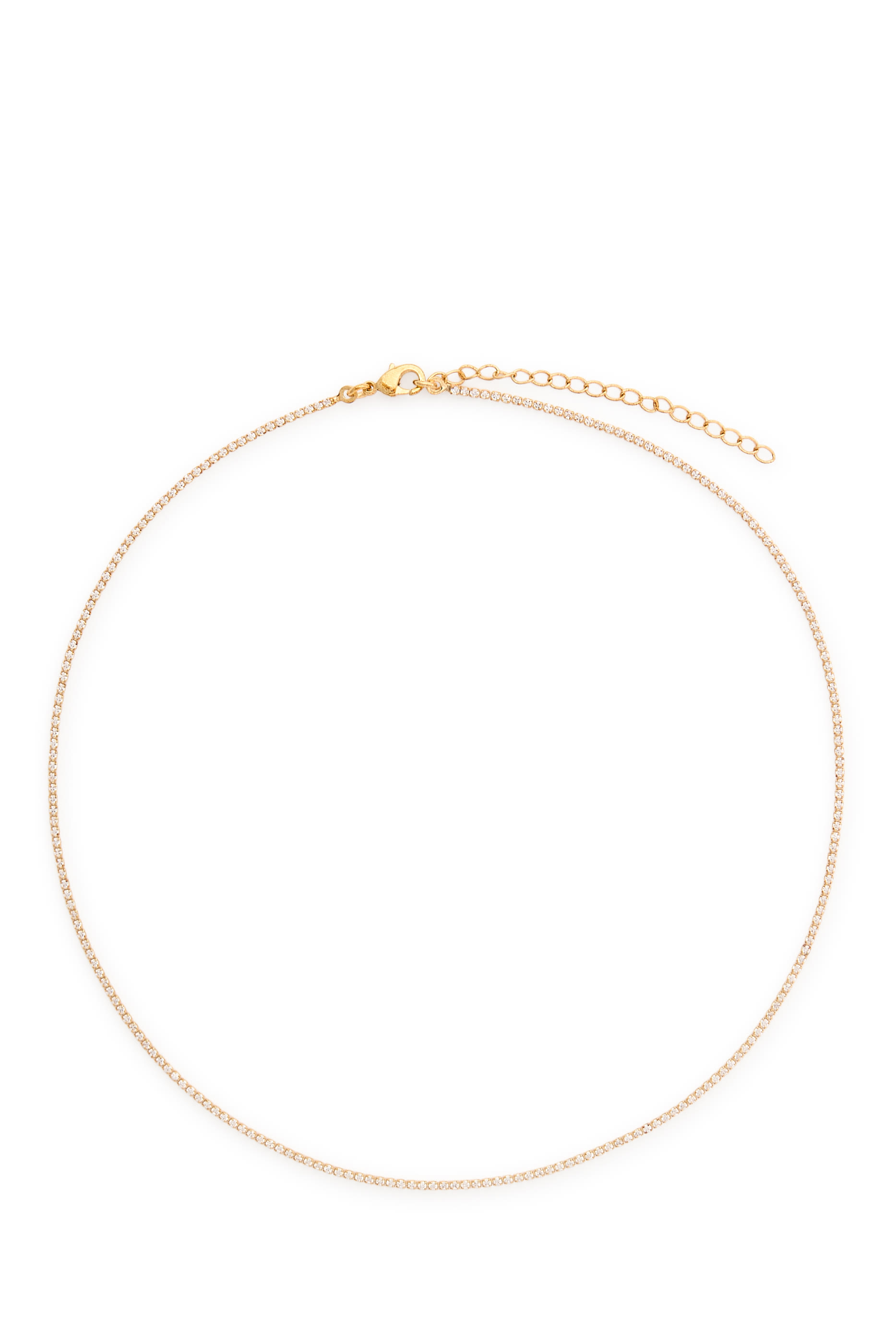 Micro Teeny Tiny Tennis Necklace