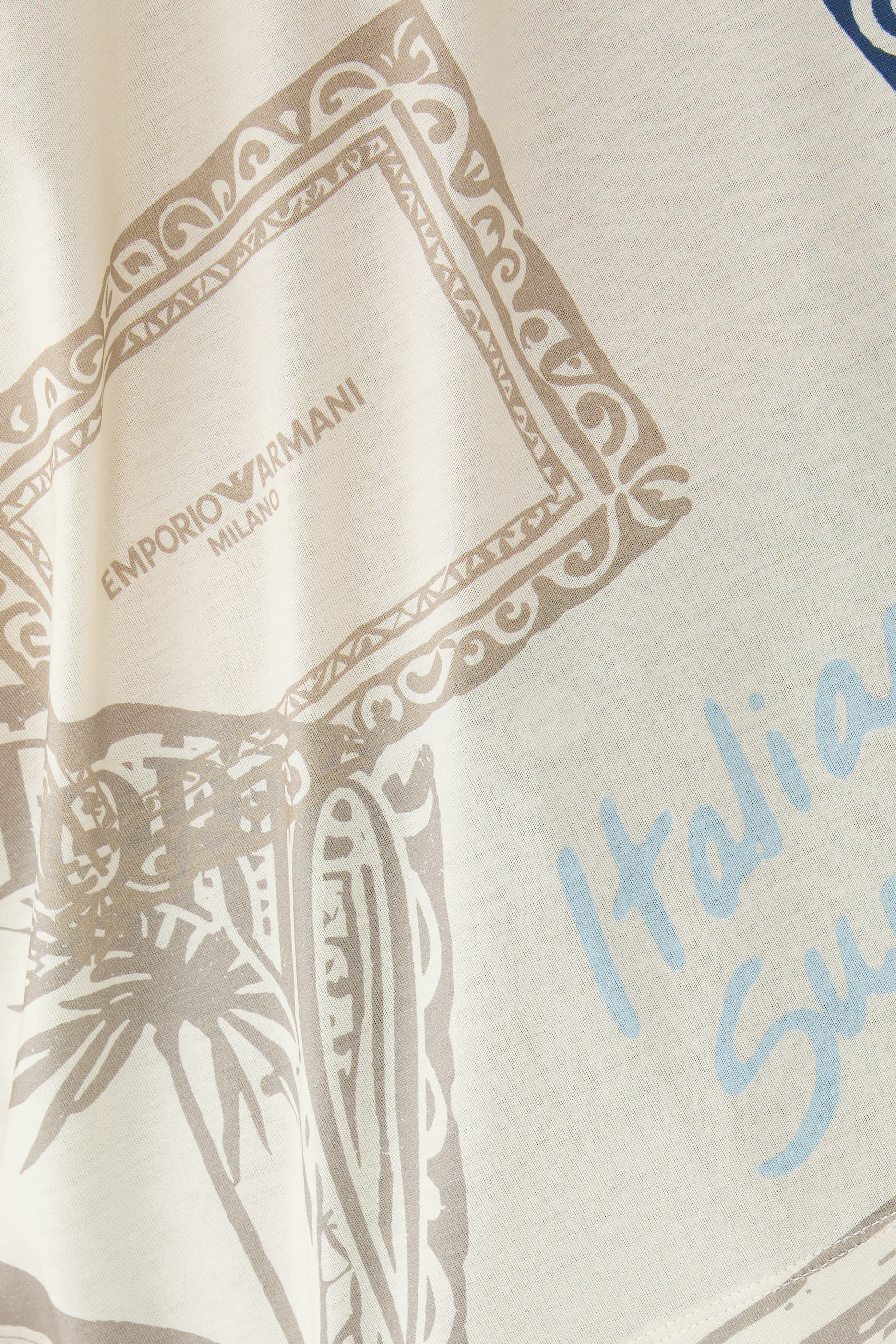 Travel Stamp-Print T-Shirt