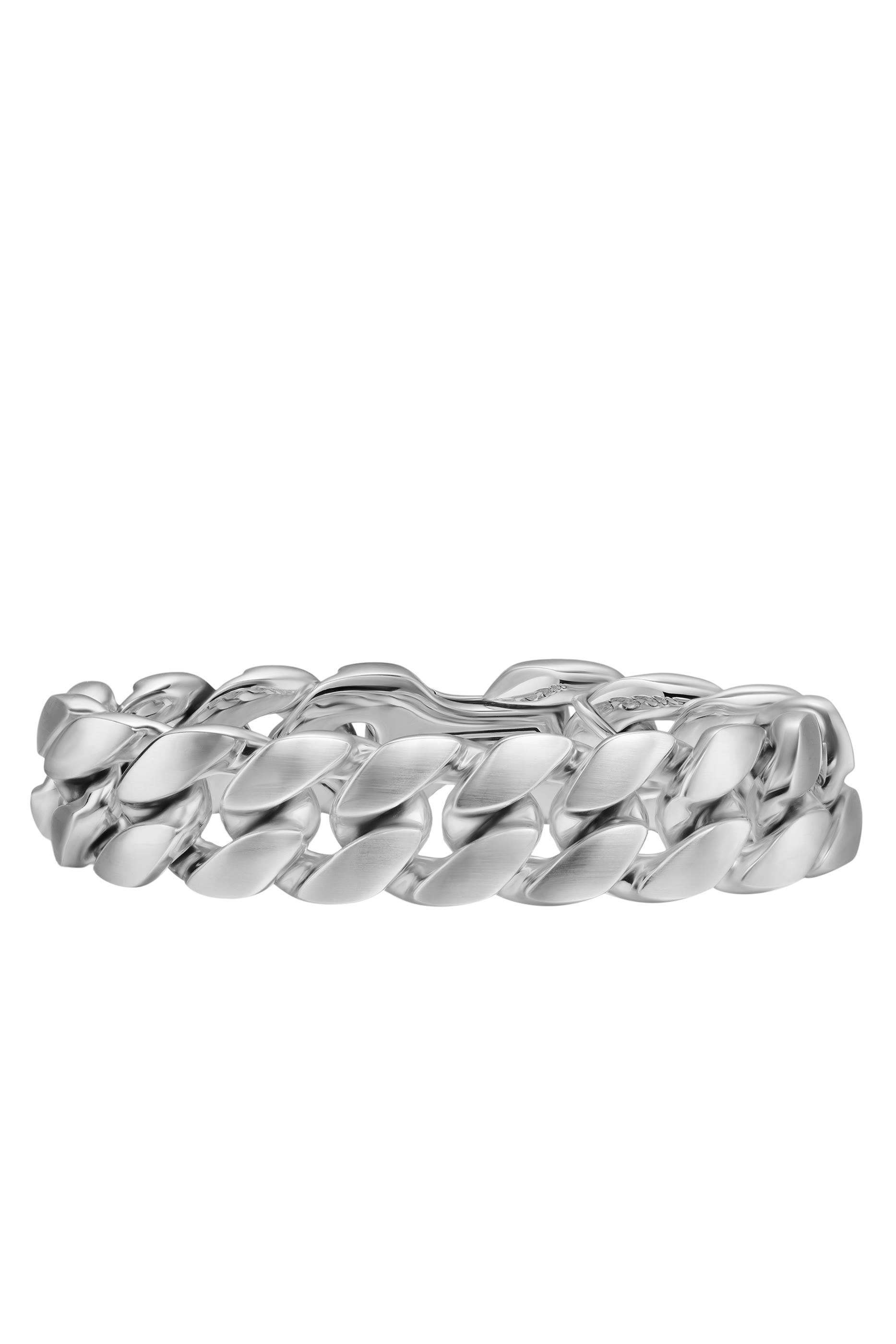 Curb Chain Bracelet, Platinum