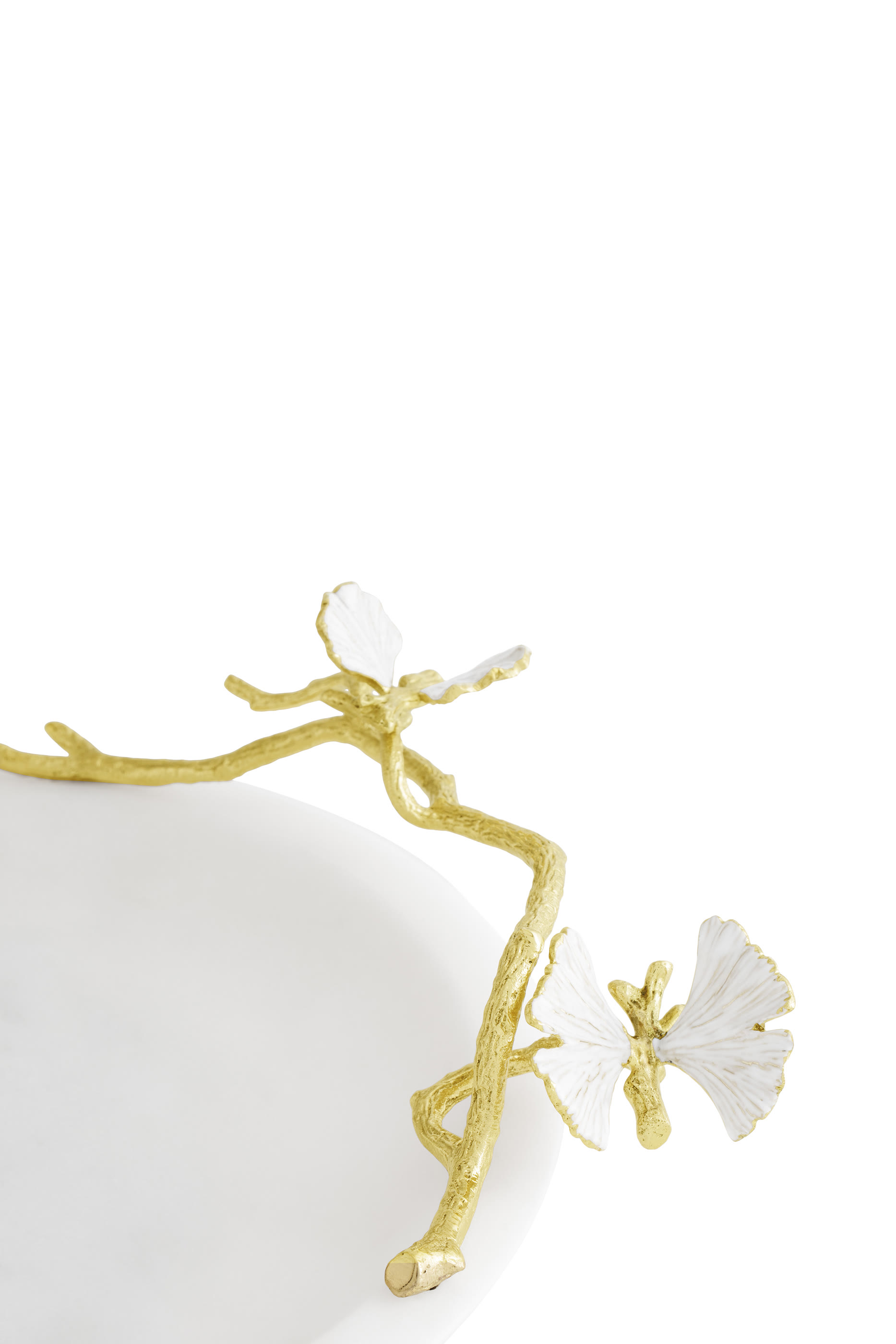 Butterfly Ginkgo Gold Trinket Dish