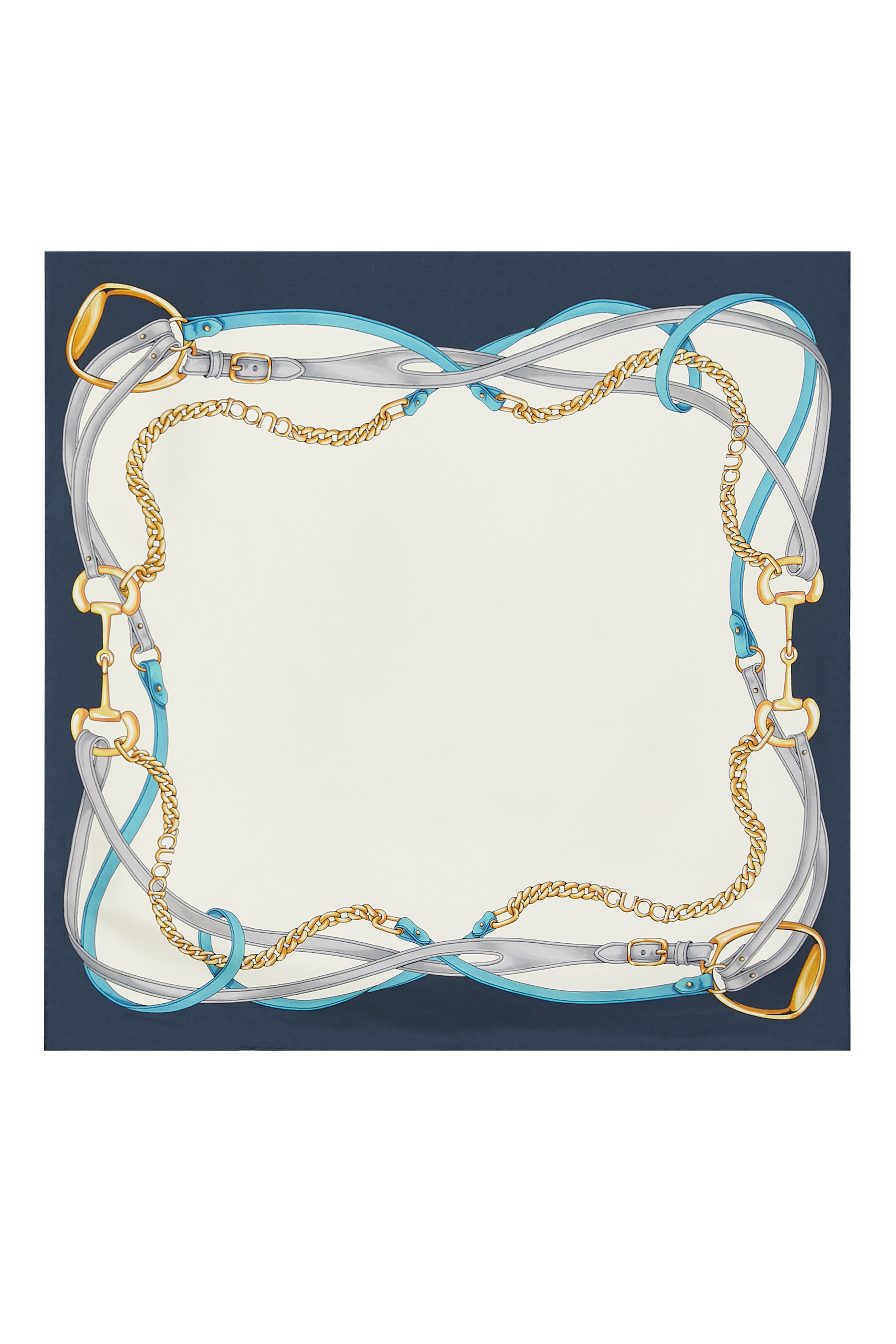 Printed GG Silk Jacquard Carr&eacute;