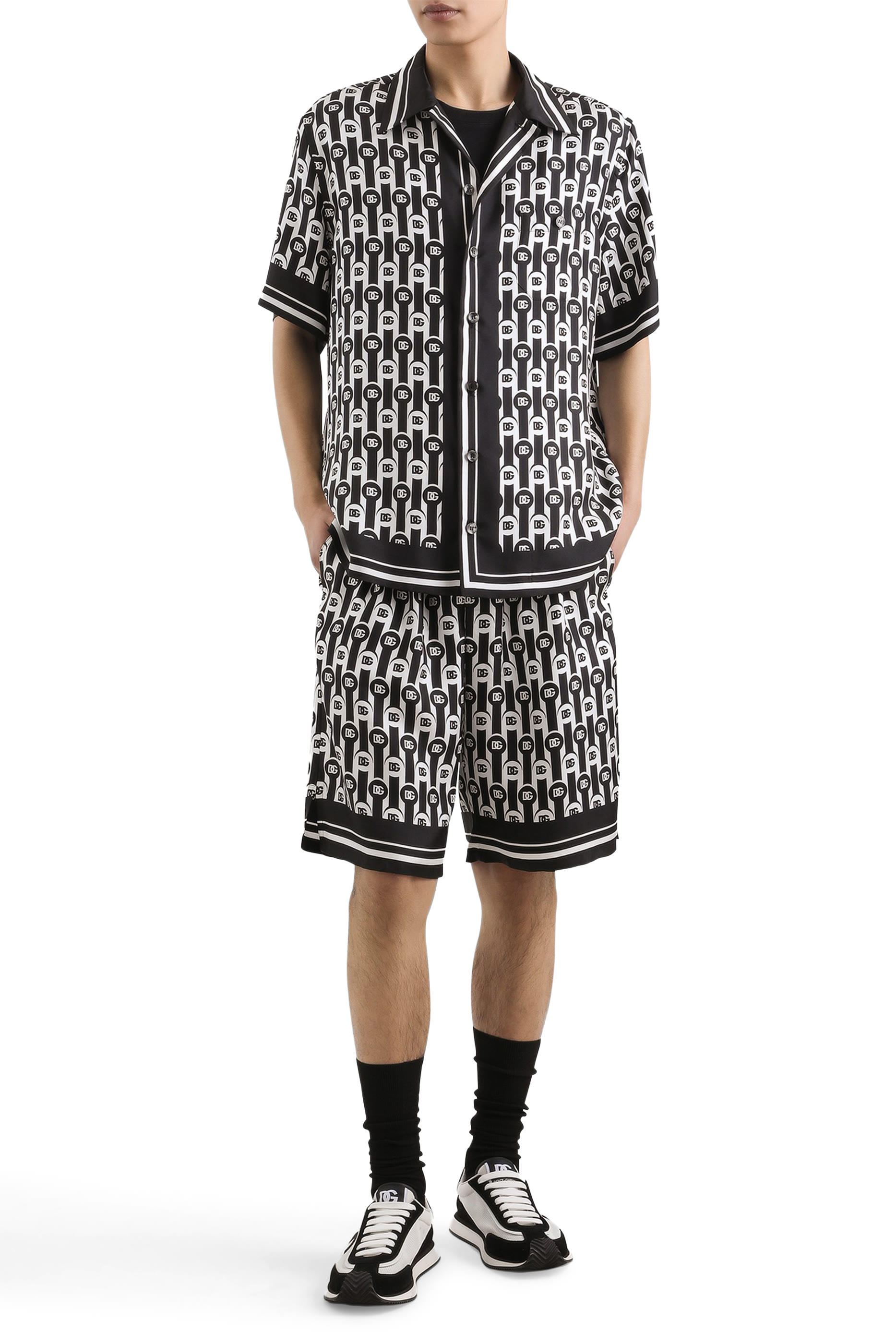 Silk Twill Bermuda Shorts