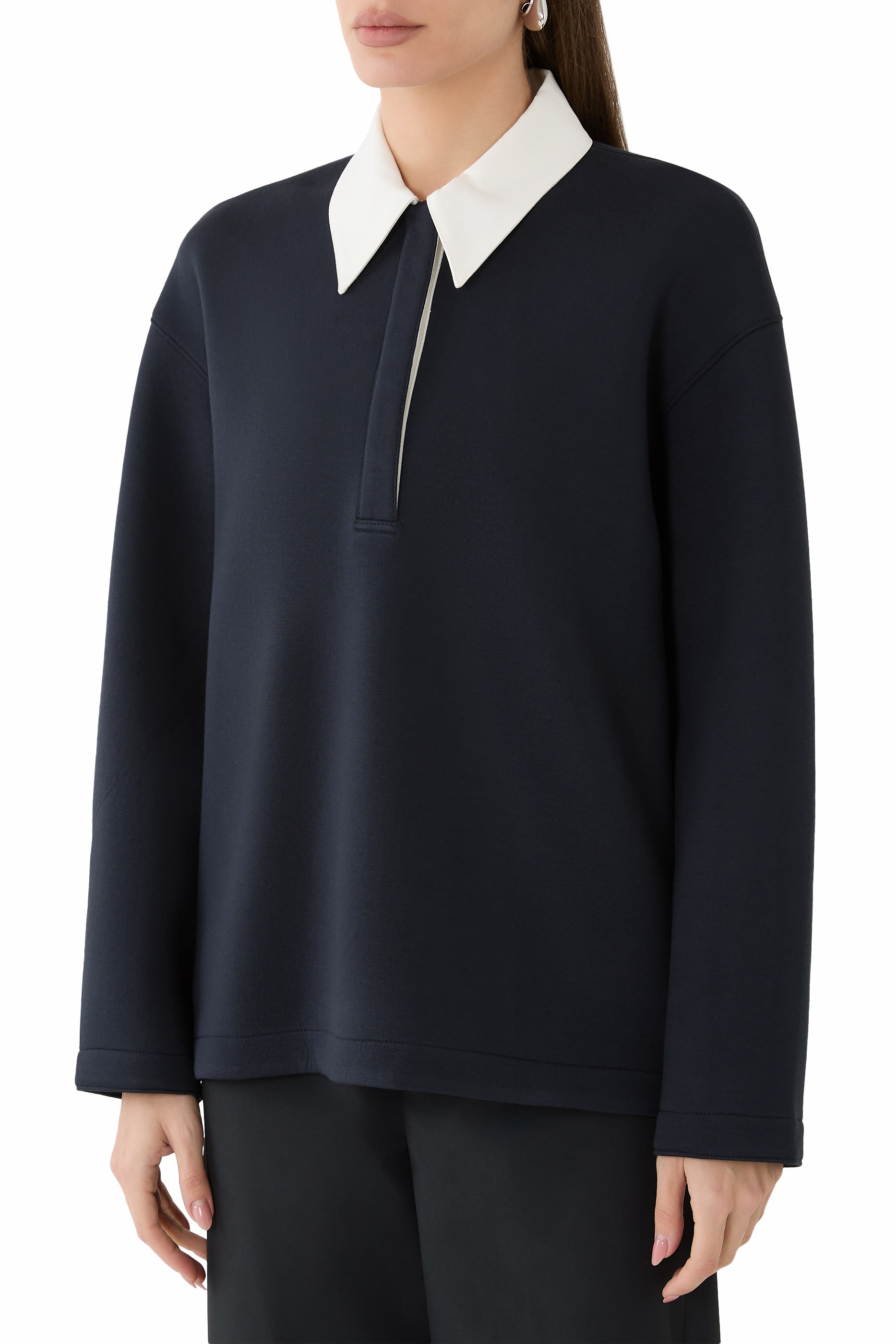 Bonded Viscose Sculpted Polo