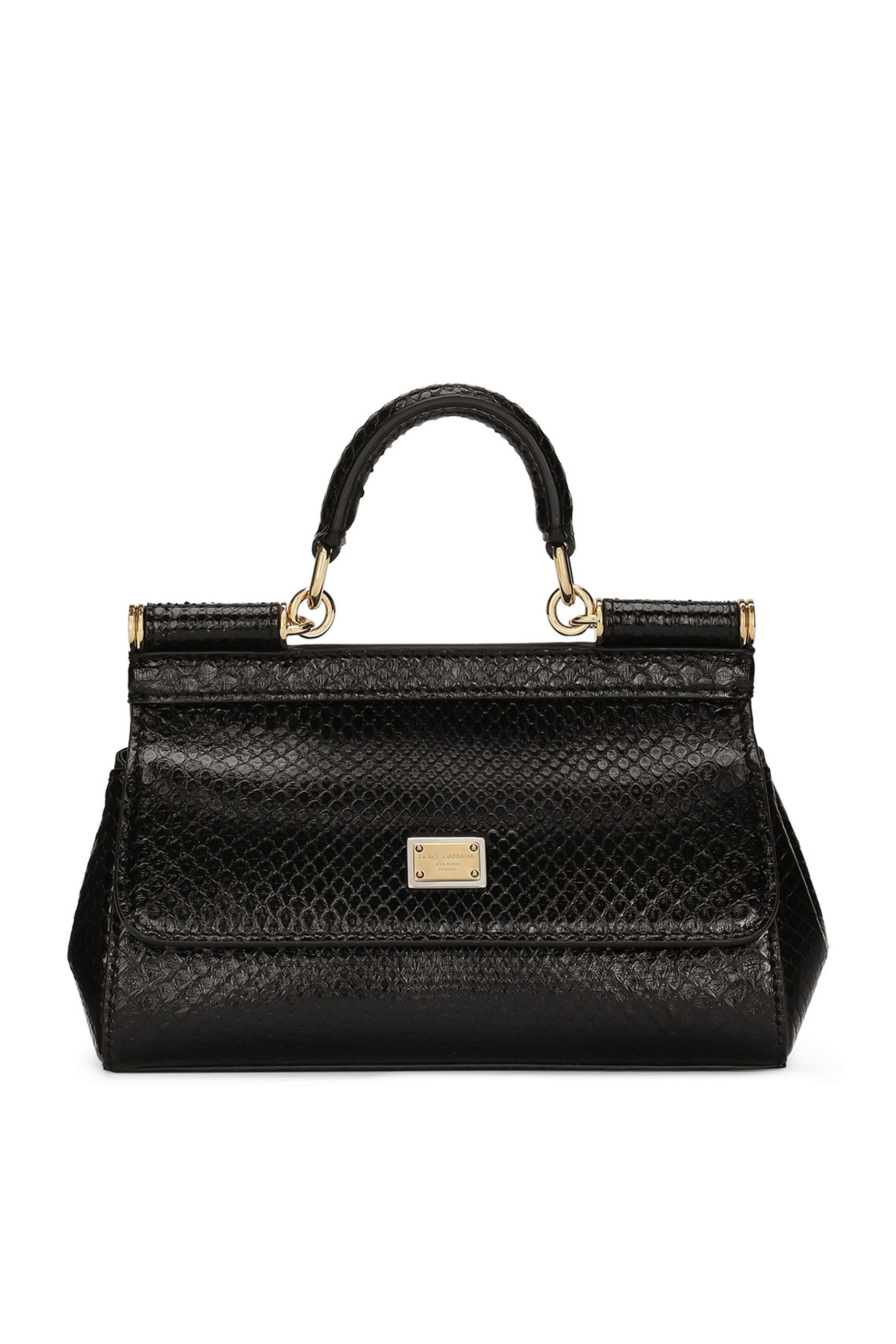 Small Python Skin Sicily Handbag