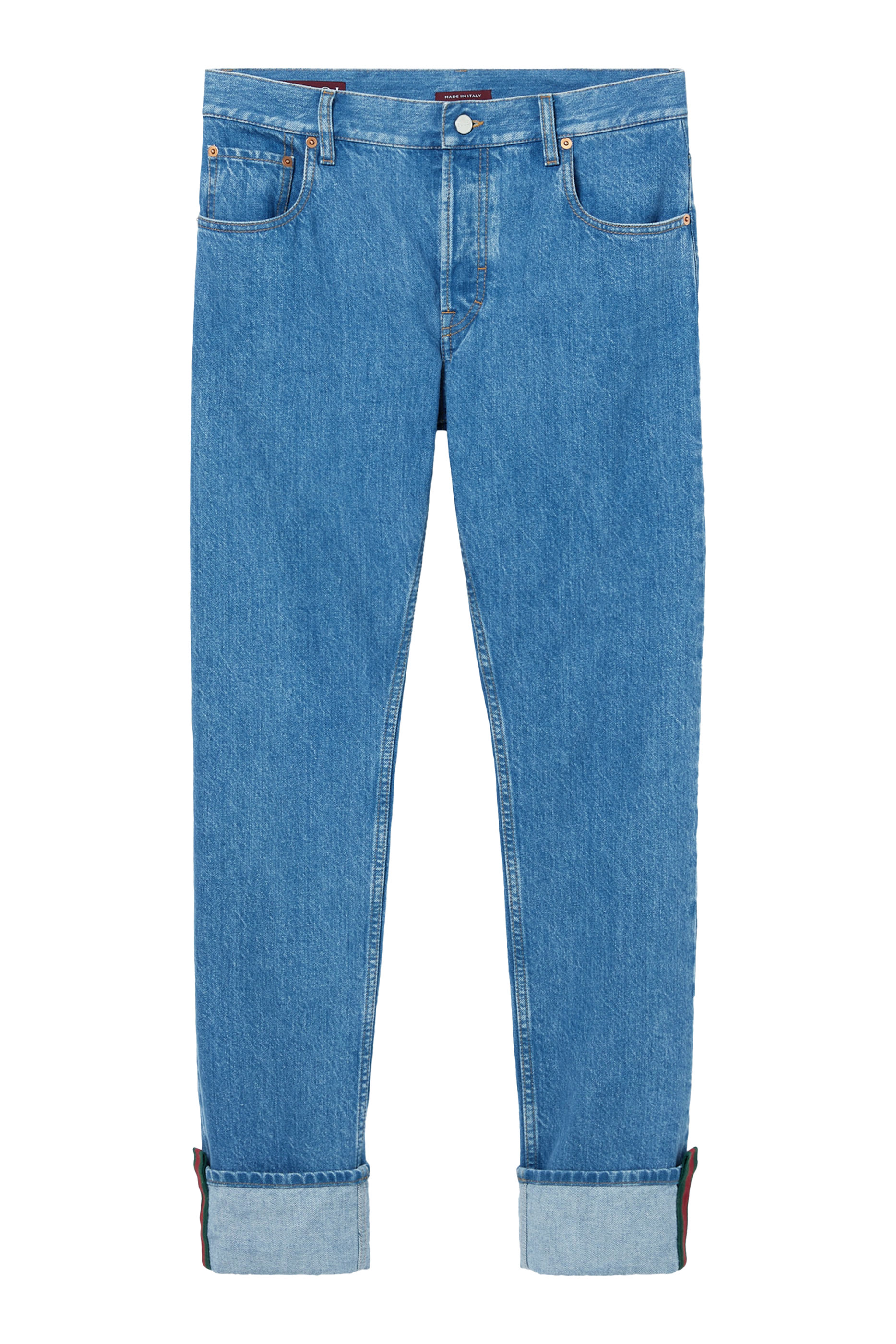 Tapered Denim Jeans
