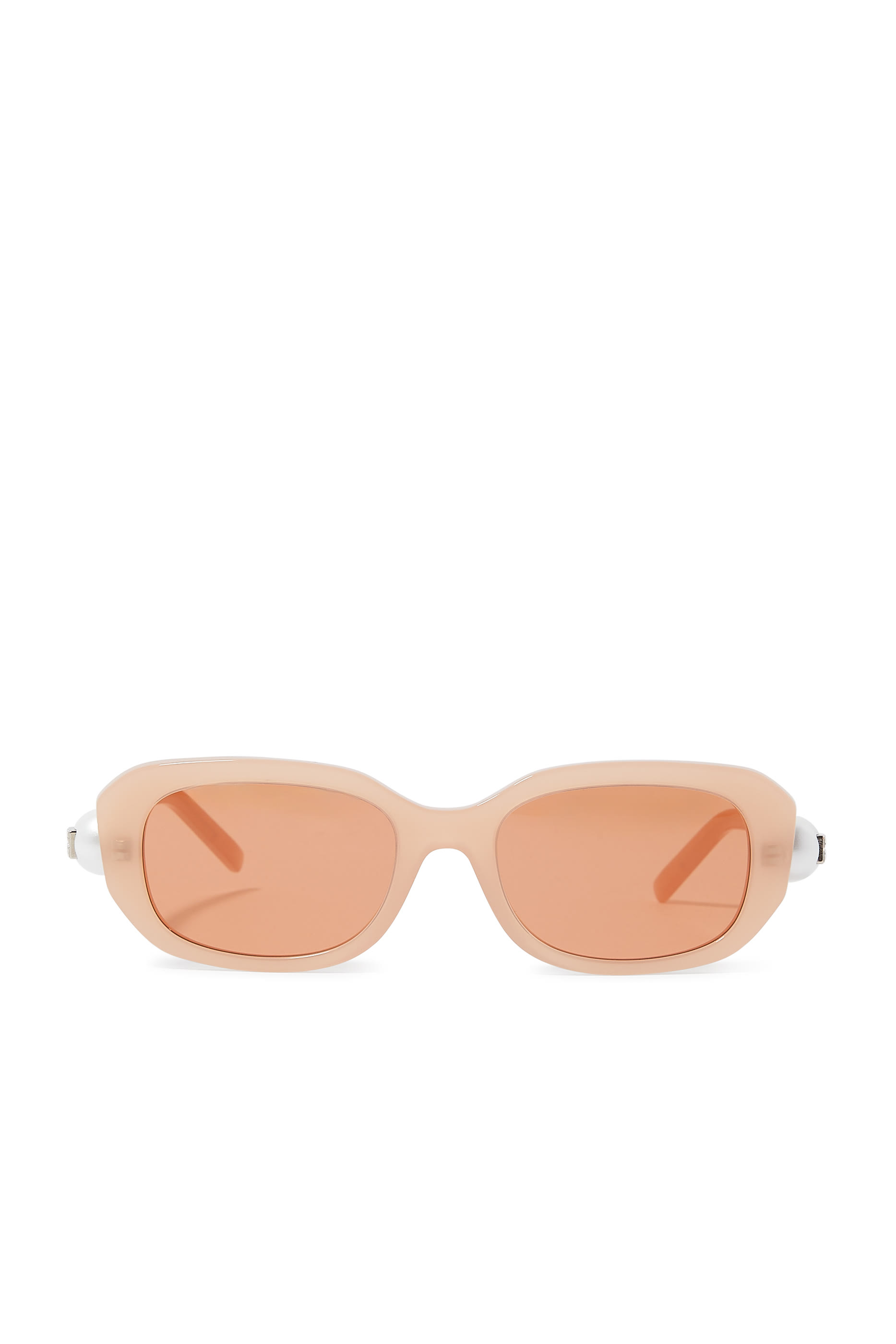 Pearl Oval Frame Sunglasses 