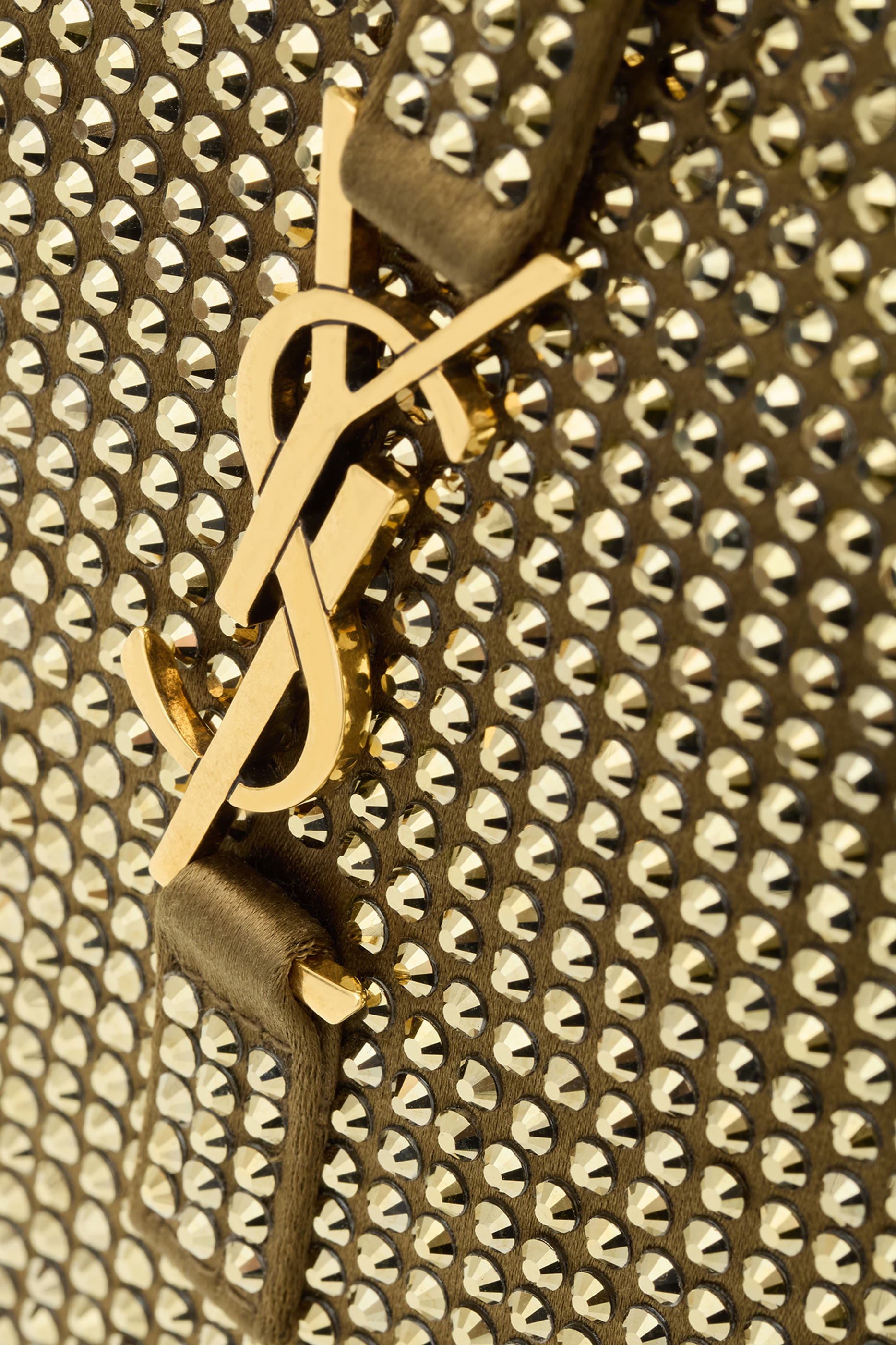 Le 5 &Agrave; 7 Supple Baby Bag in Silk Satin and Crystals