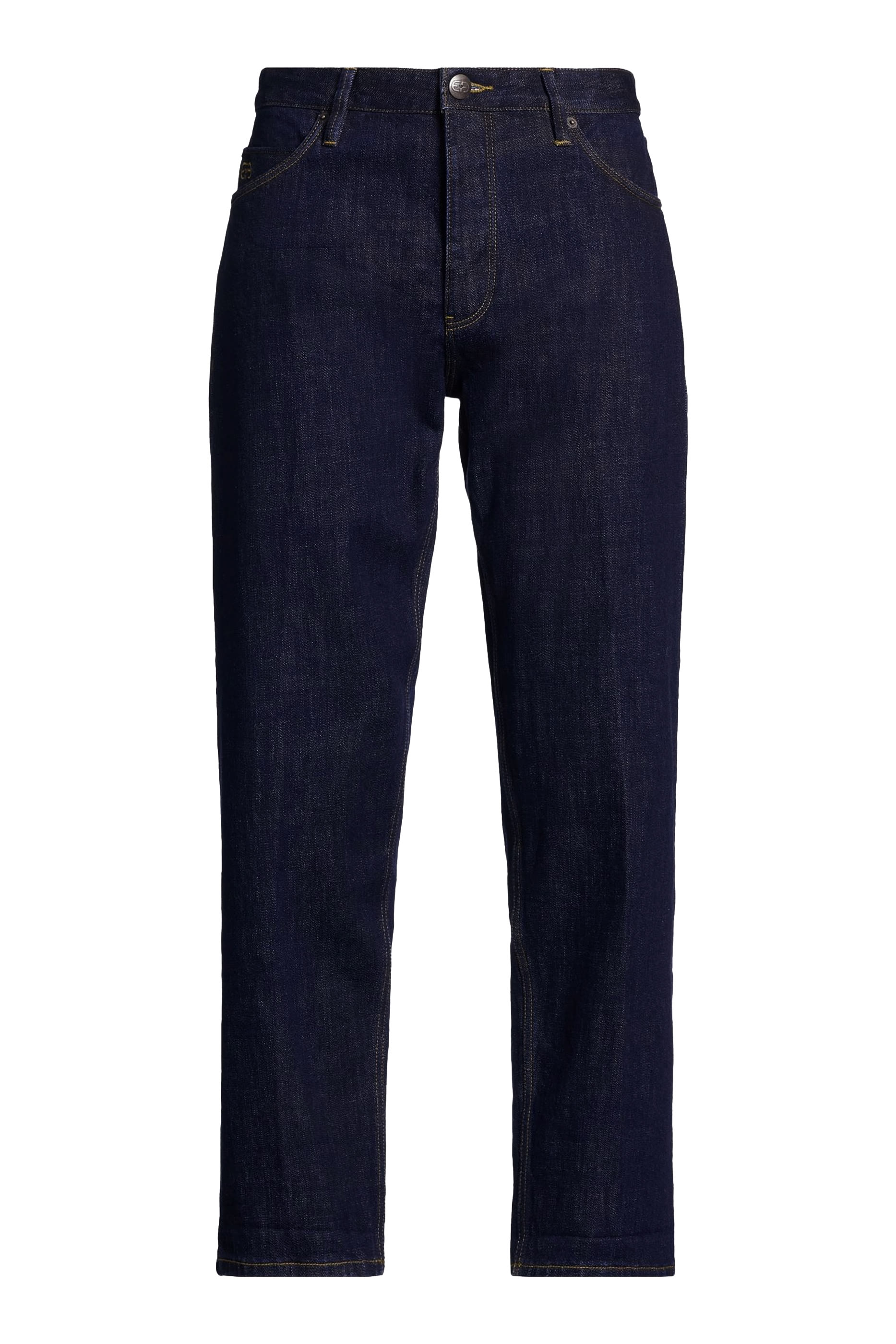 Denim Straight-Fit Pants