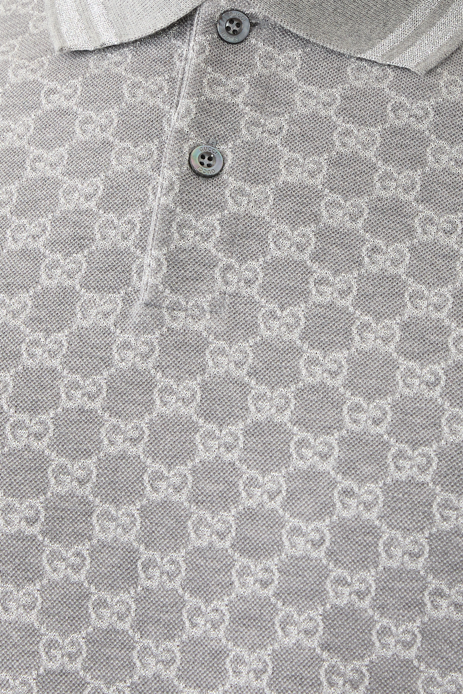GG Cotton Lam&eacute; Jacquard Polo Shirt