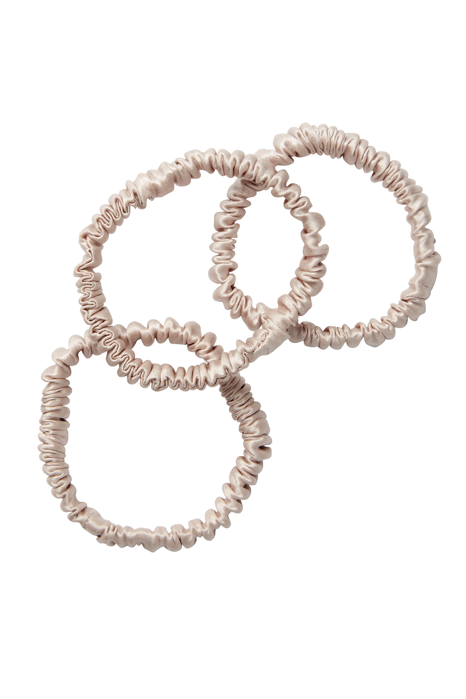 Silk Skinny Sleep Scrunchies, Set of 3
