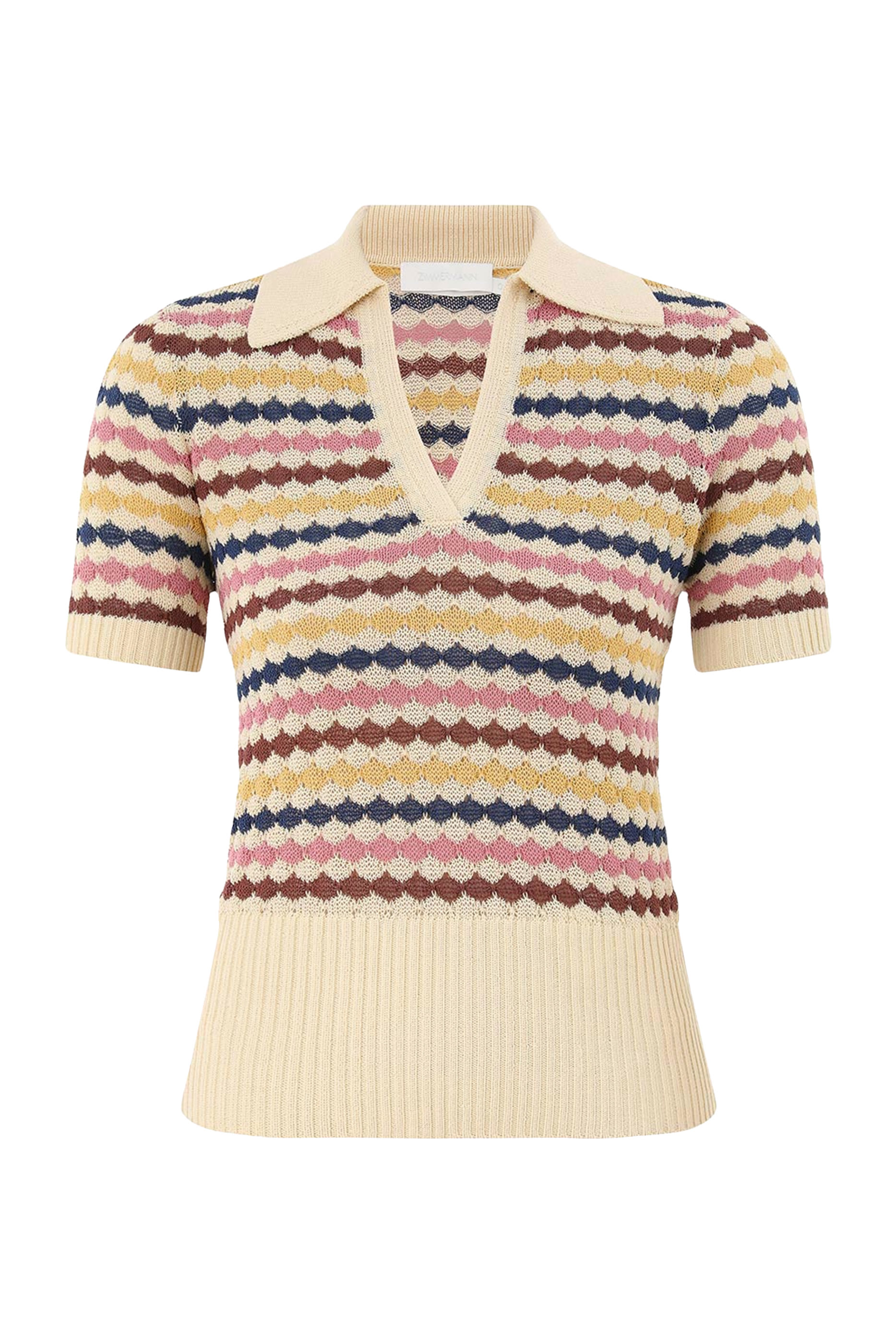 Awaken Scallop Knit Polo