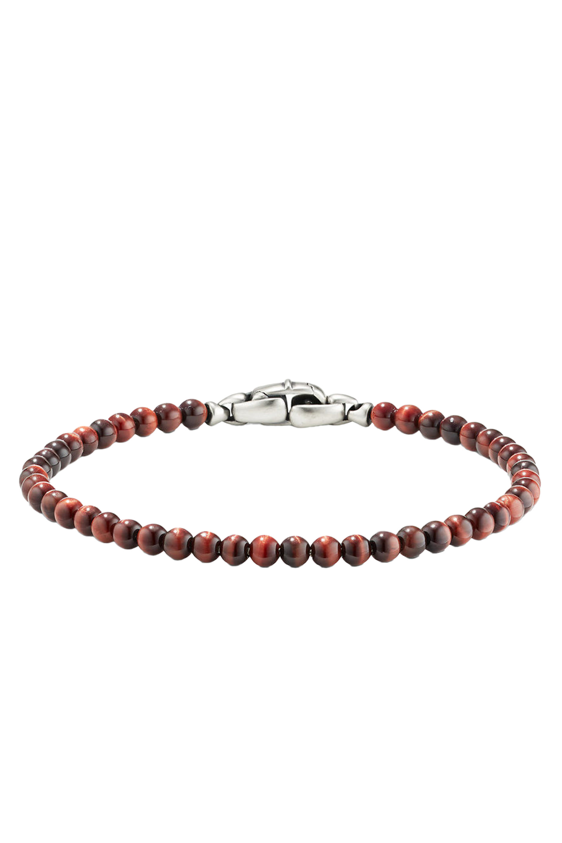 Spiritual Beads Bracelet, Sterling Silver & Tiger's Eye