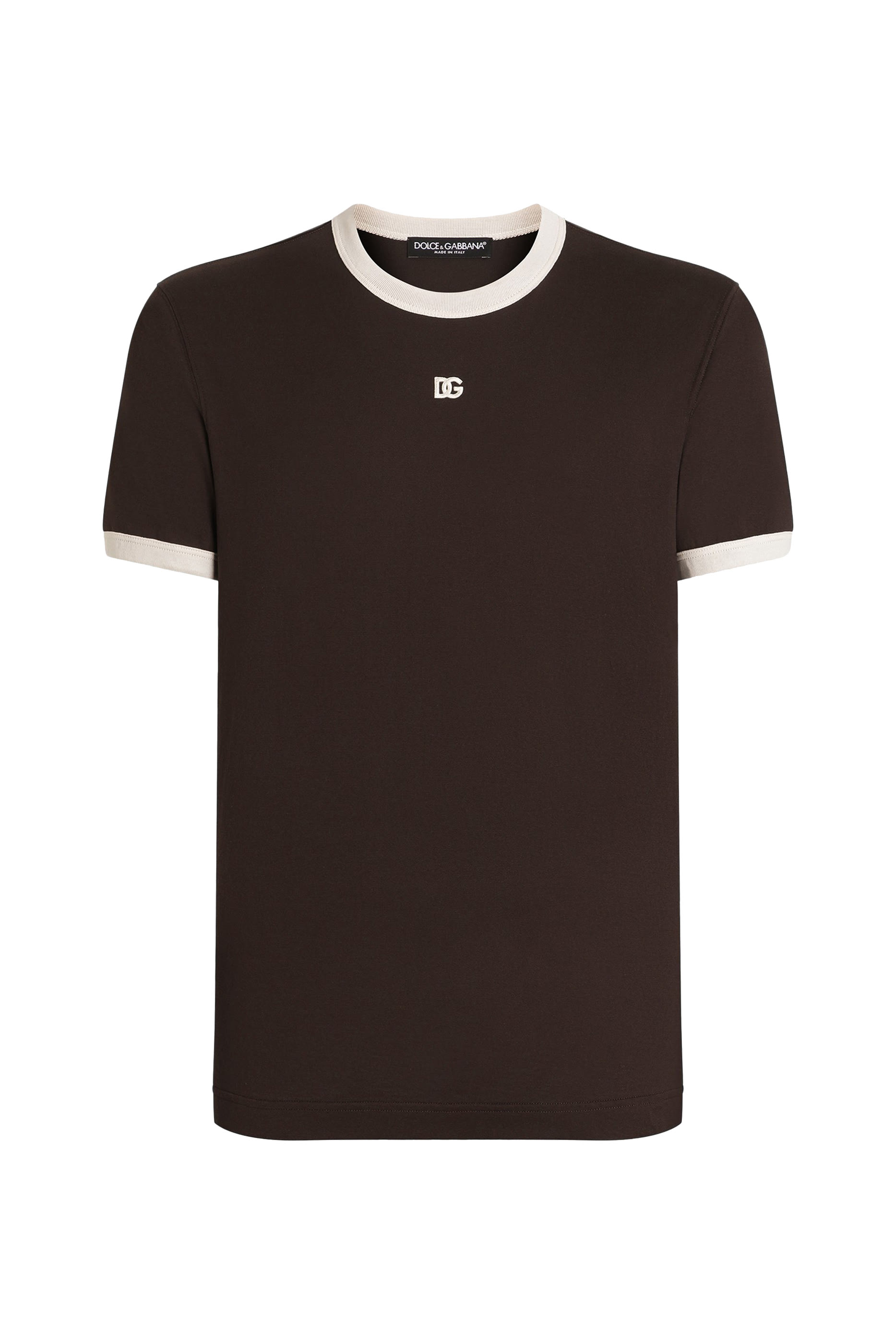 Embroidered Logo Cotton T-Shirt