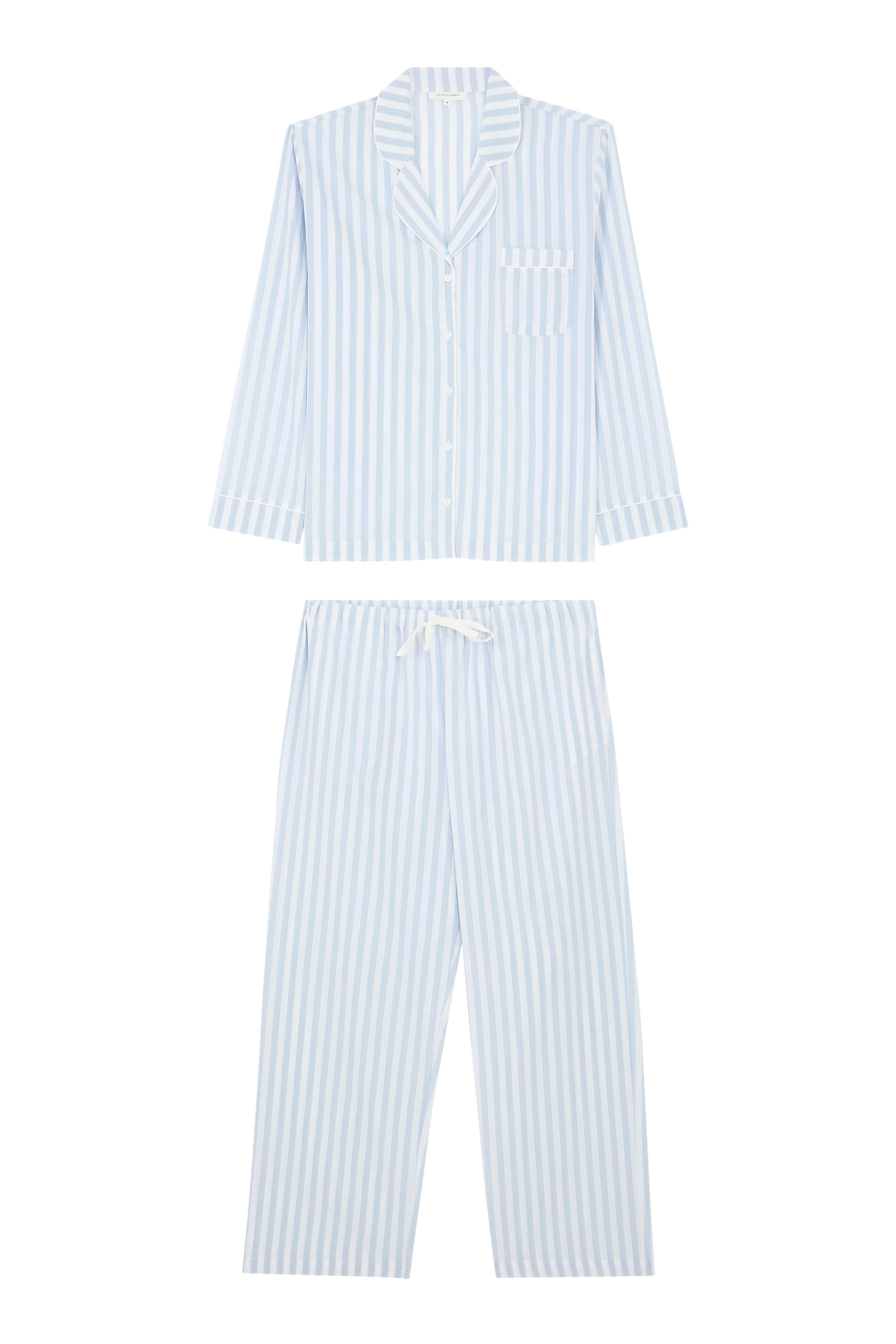 Organic Cotton Poplin Stripe Pyjama Set  