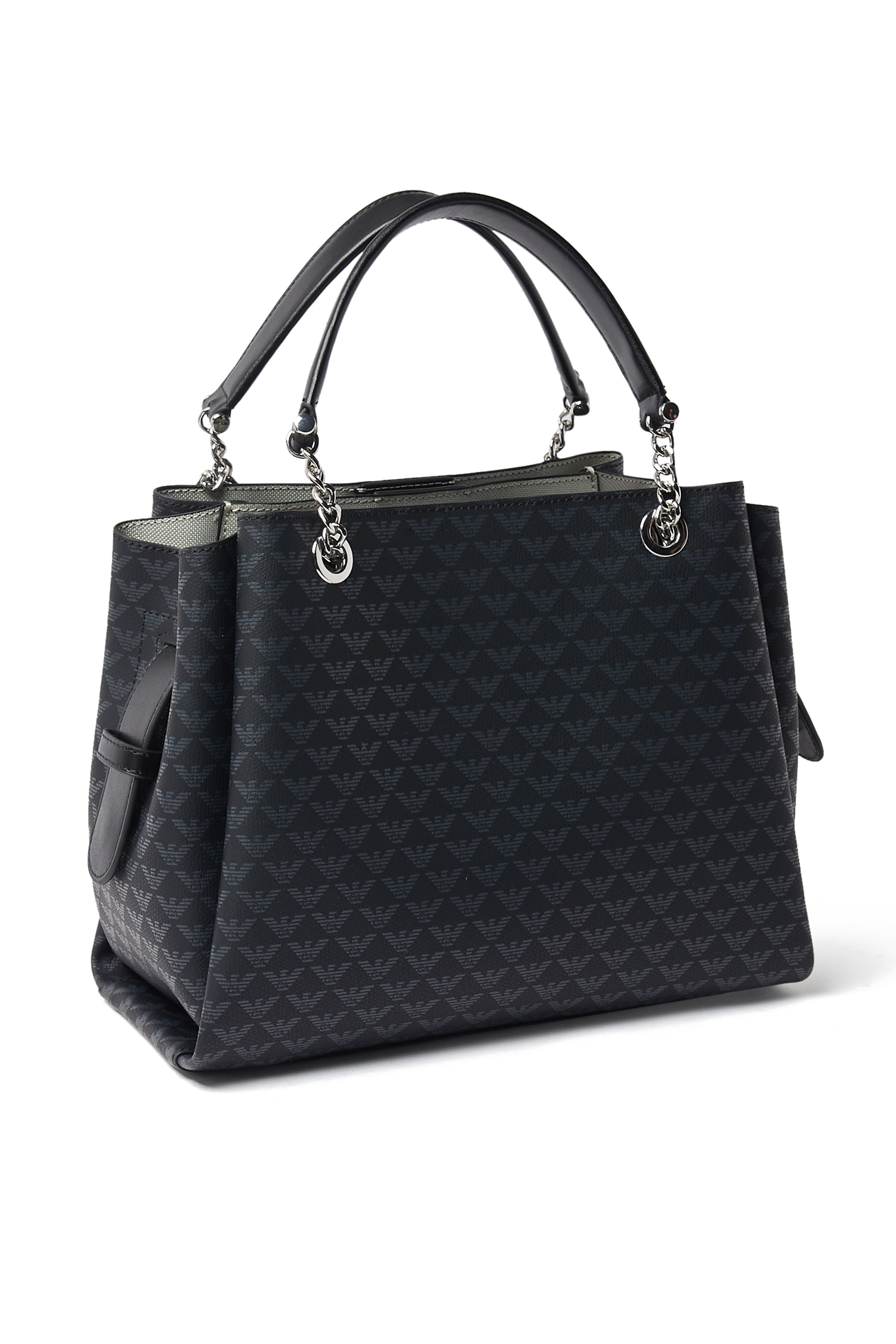 All-Over Eagle Shopper Bag with Eagle Charm