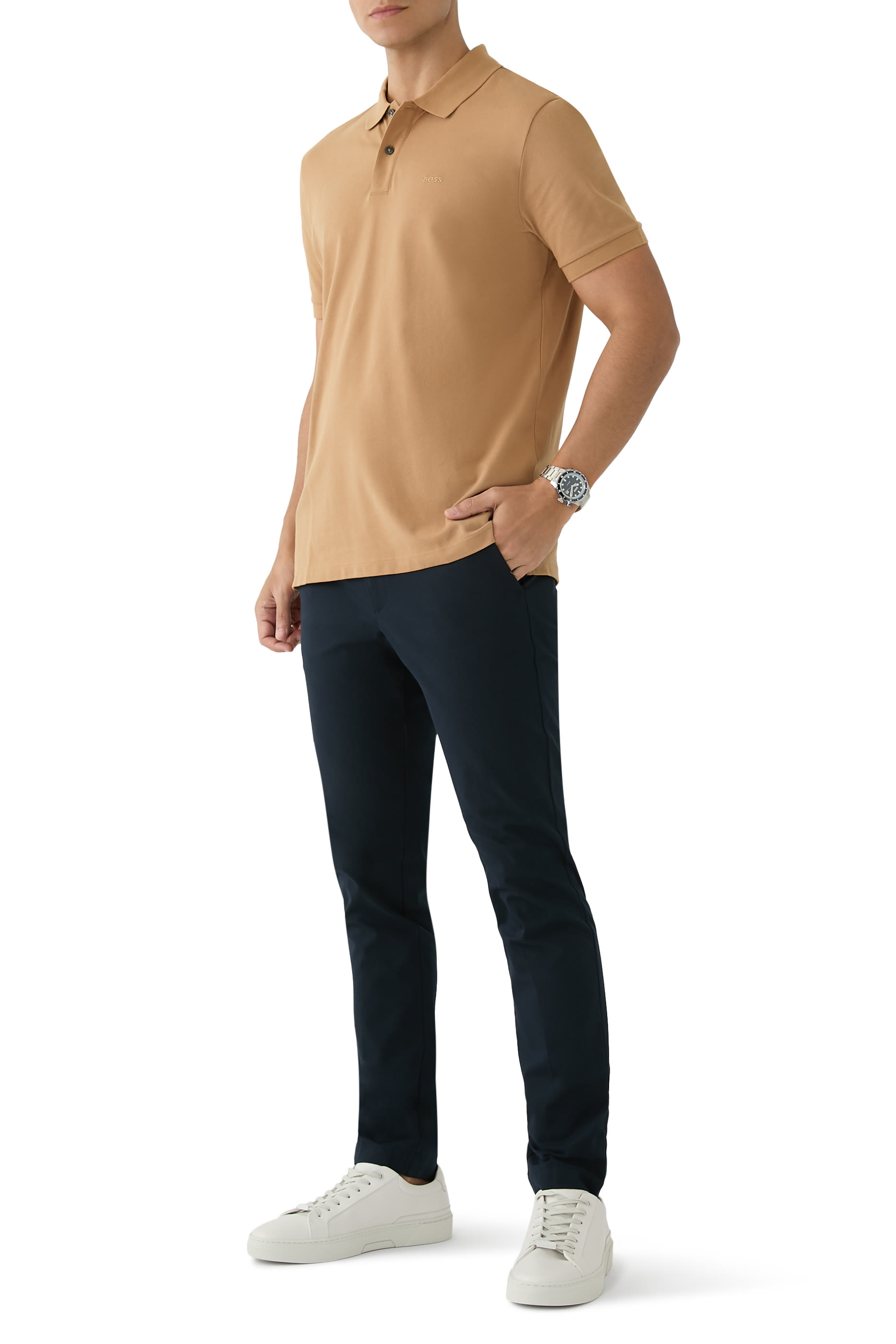 Pallas Embroidered Logo Cotton Polo Shirt