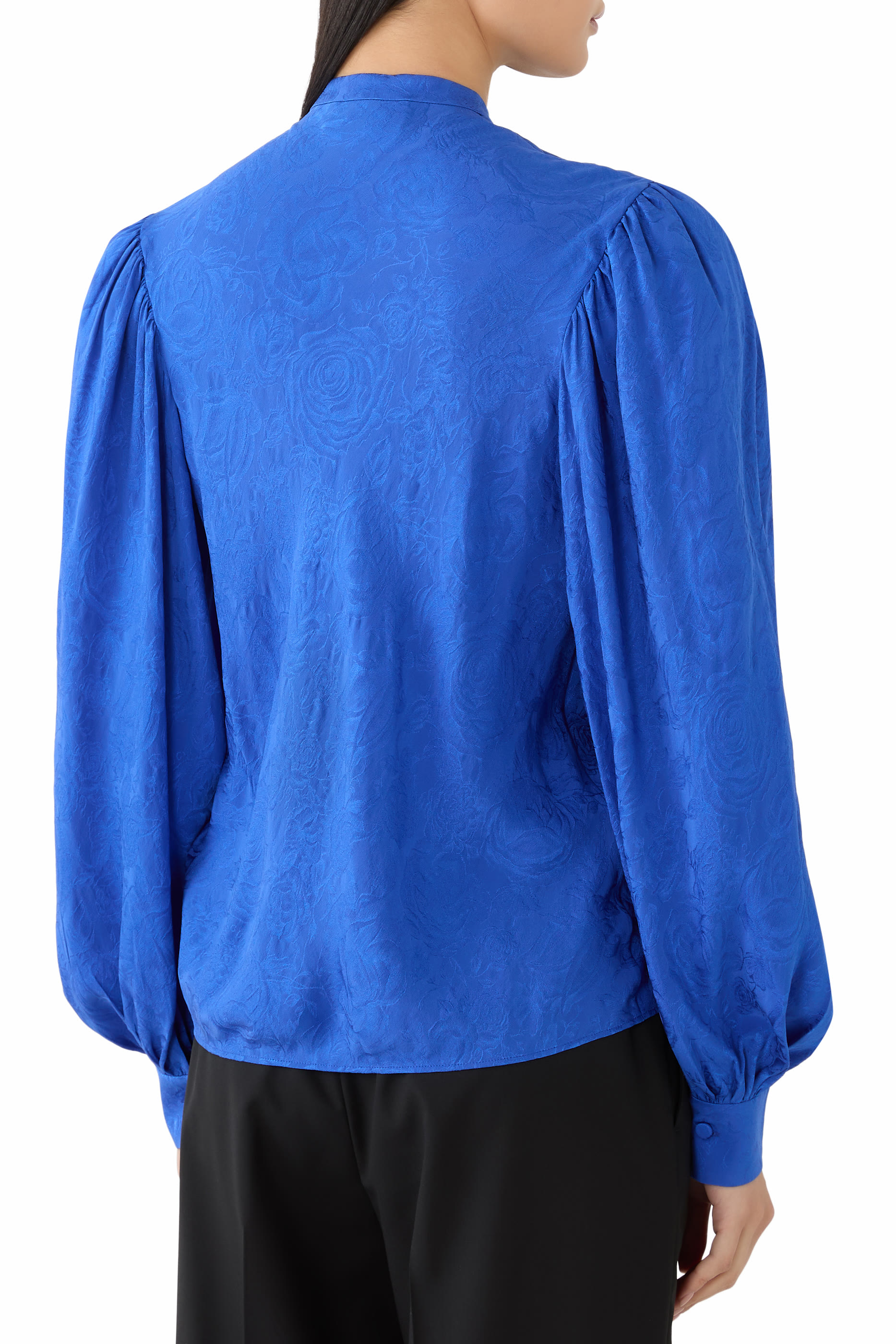  Silk Twill Jacquard Shirt 