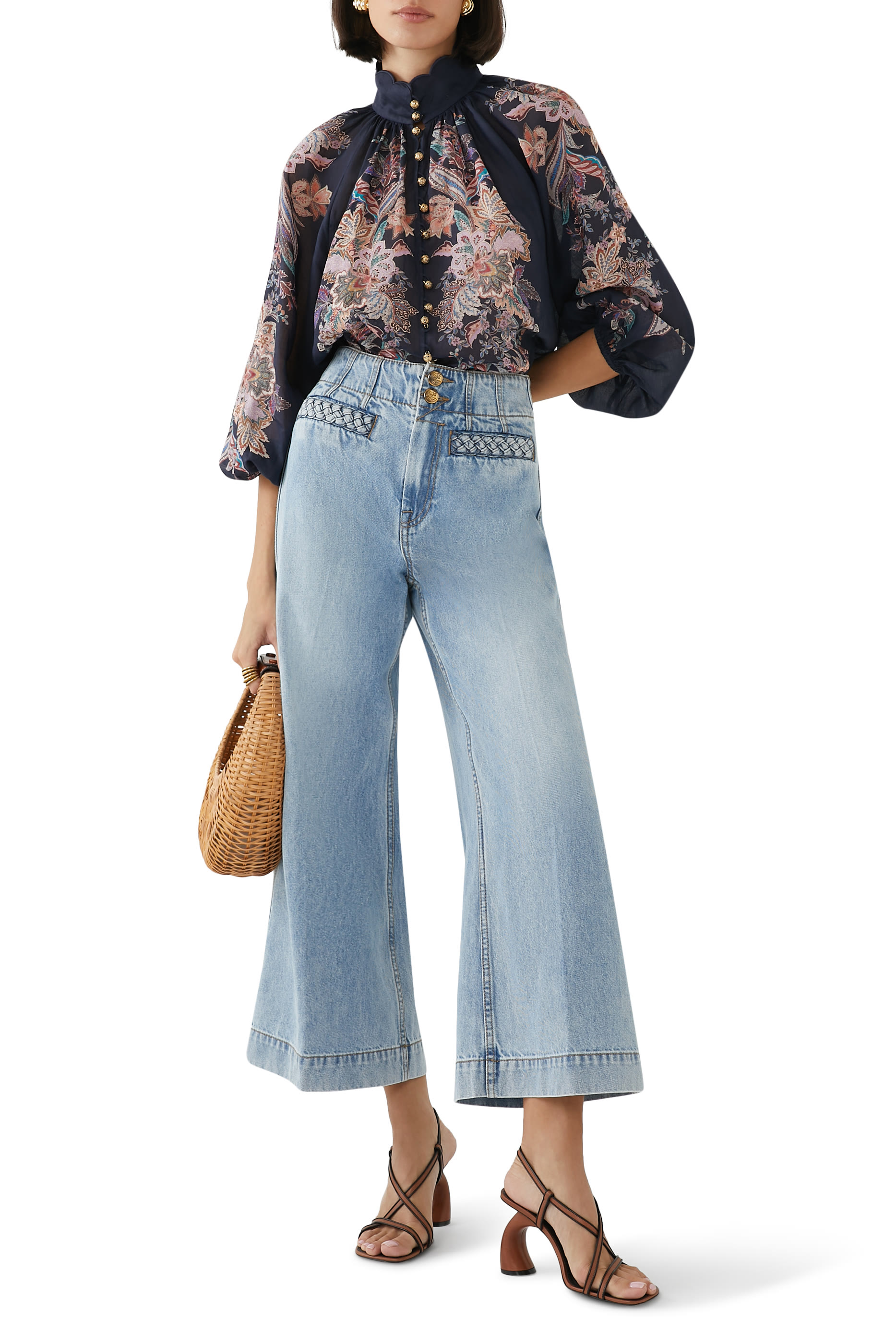 Lucky Cropped Flare Jeans