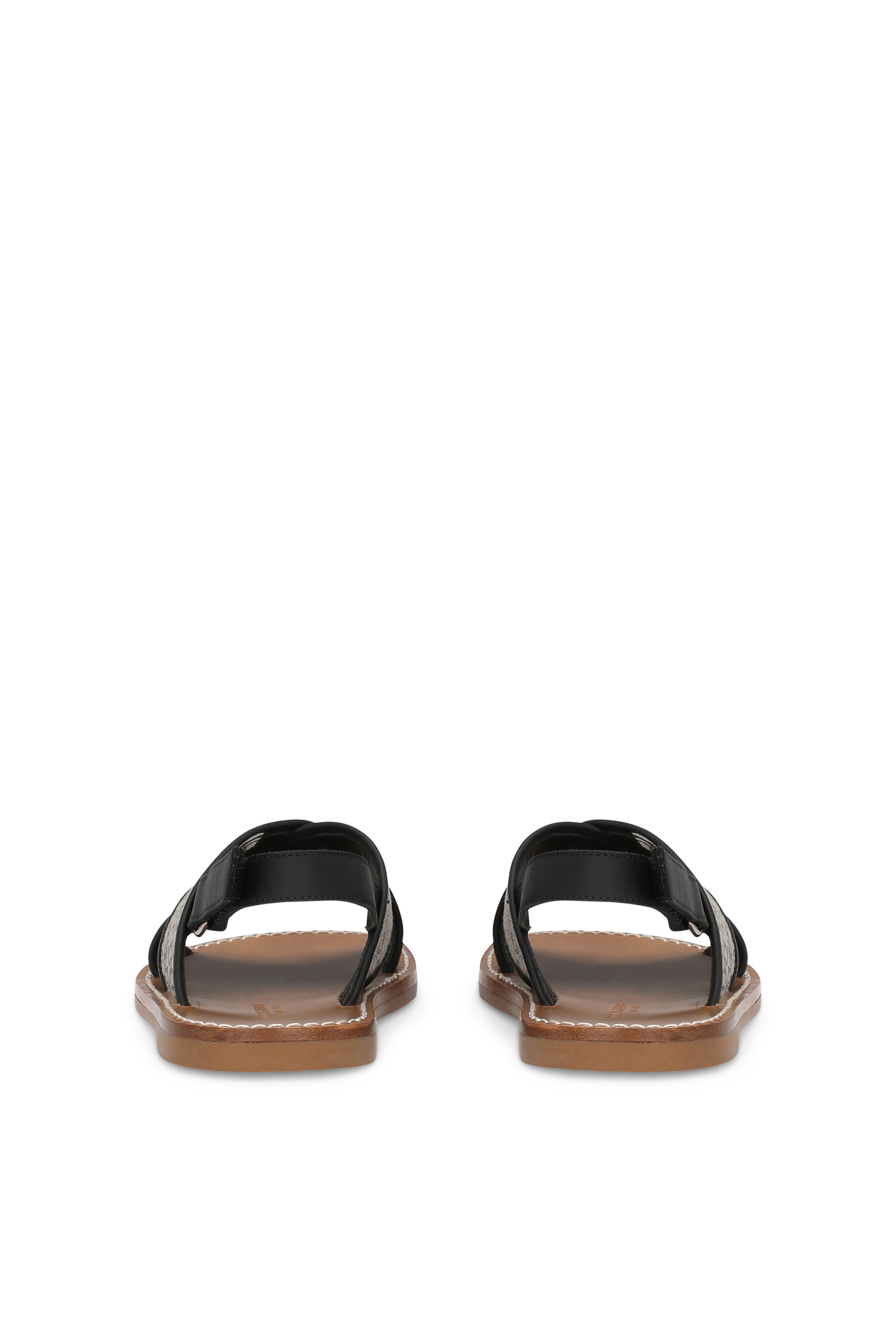 Kids Canvas Sandals with DG Logo Print