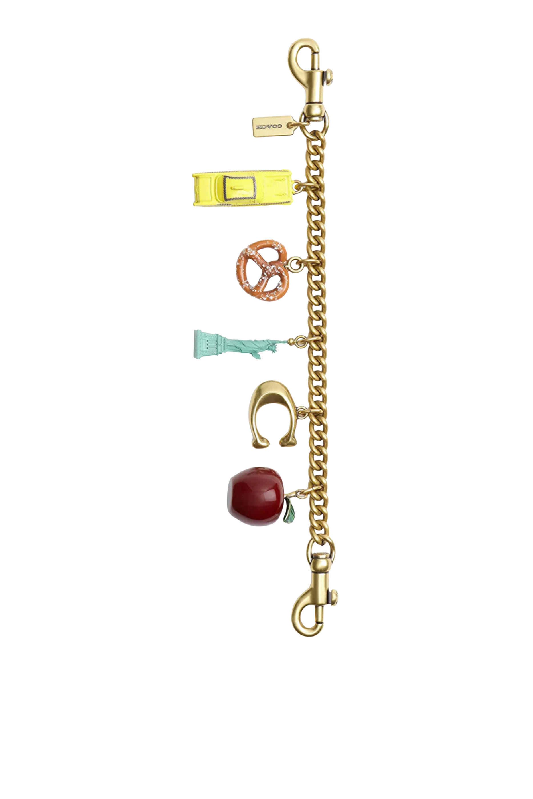  New York Motif Chain Bag Charm