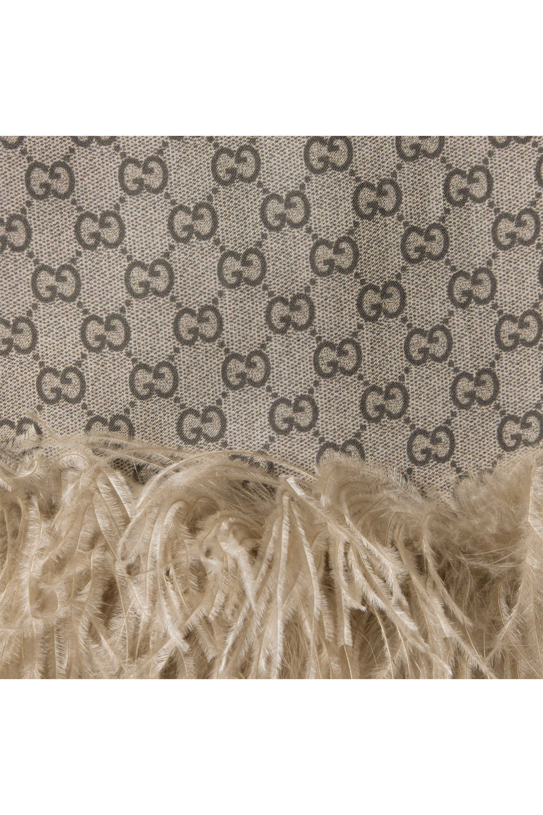 All-Over GG Print Silk Twill Long Dress