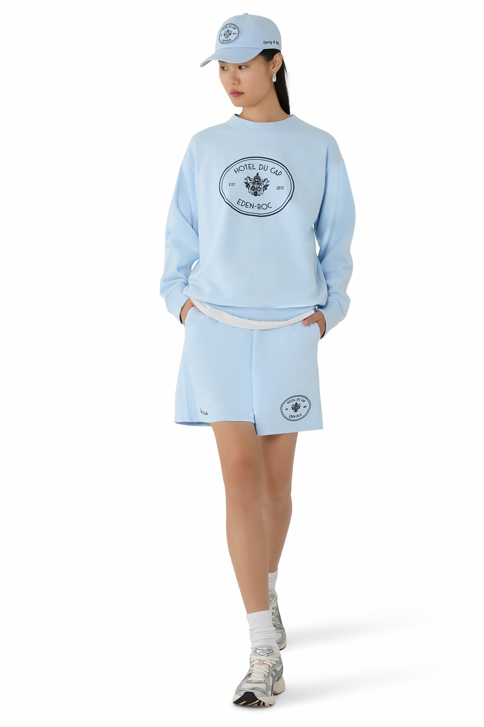 Crest-Embroidered Shorts