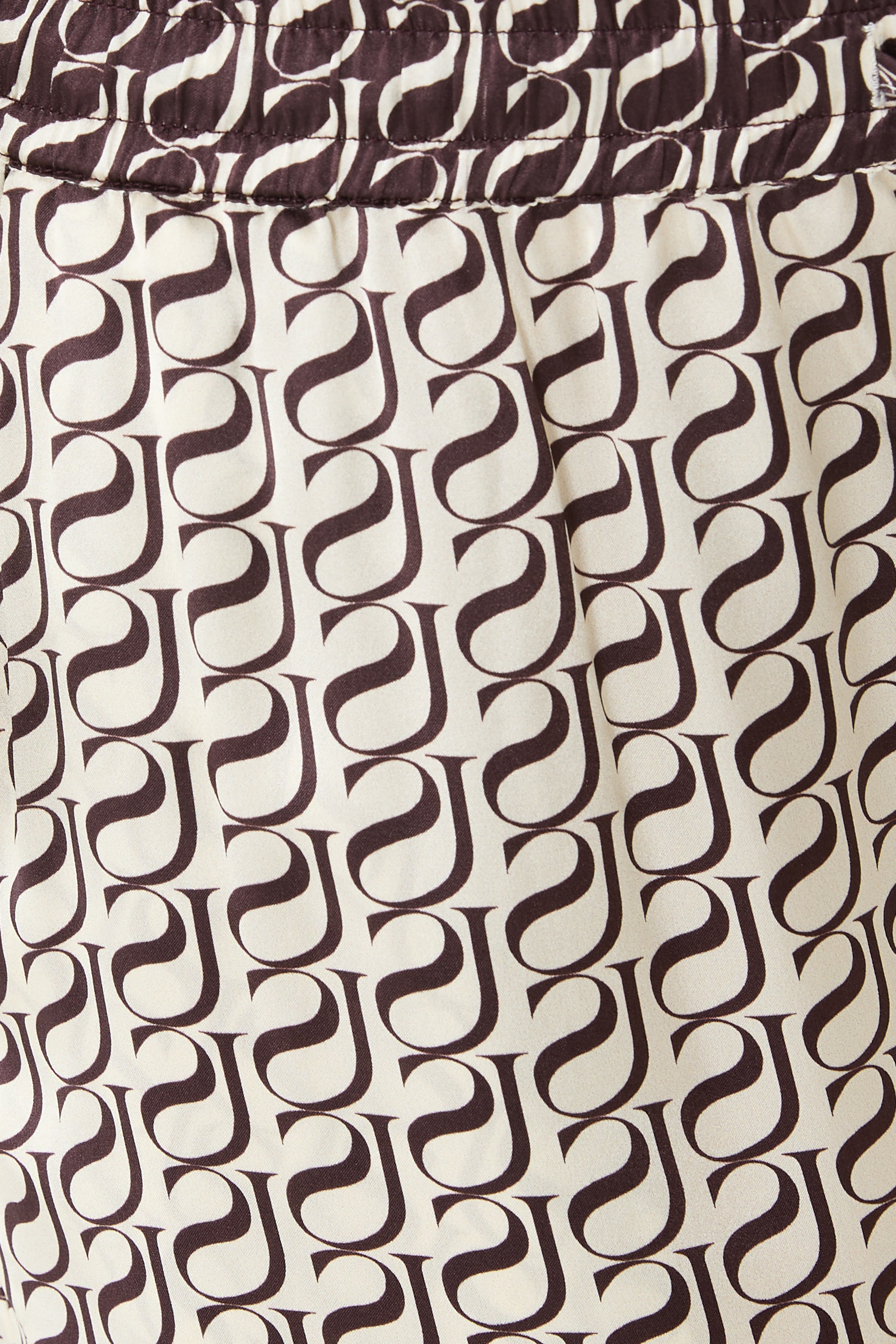  Monogram Silk Contrast Pants