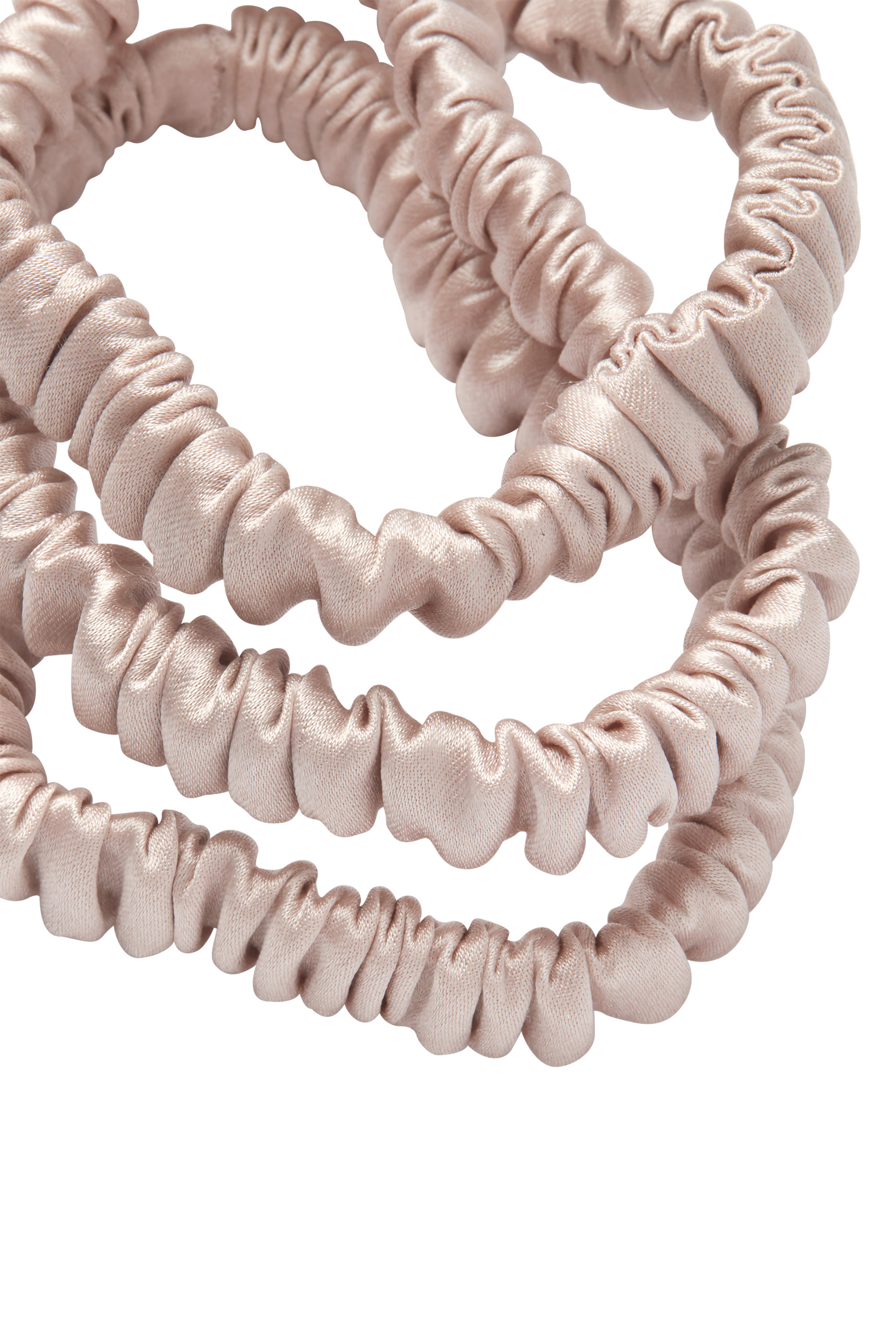 Silk Skinny Sleep Scrunchies, Set of 3