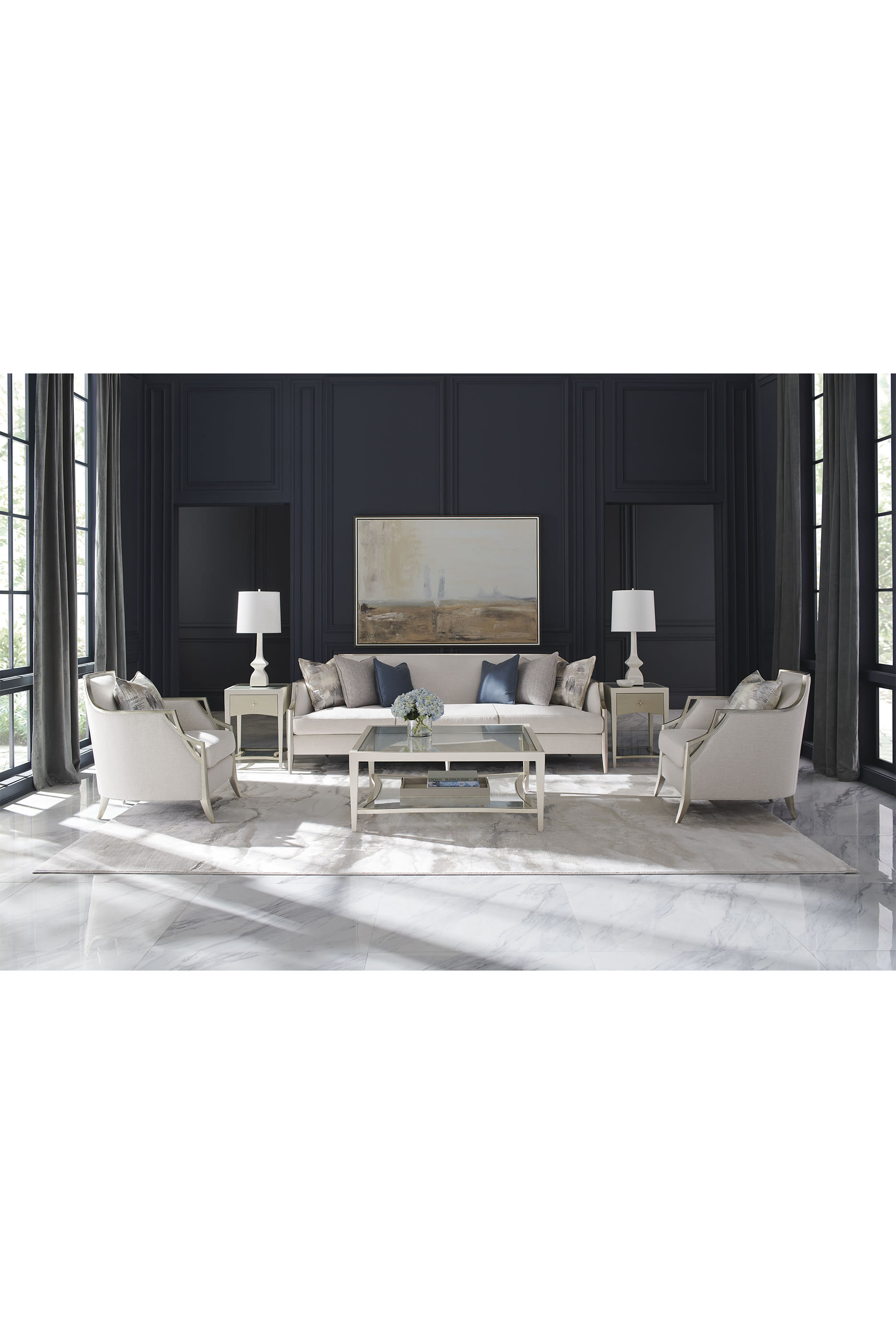 Three-Seater X Factor Grey Sofa