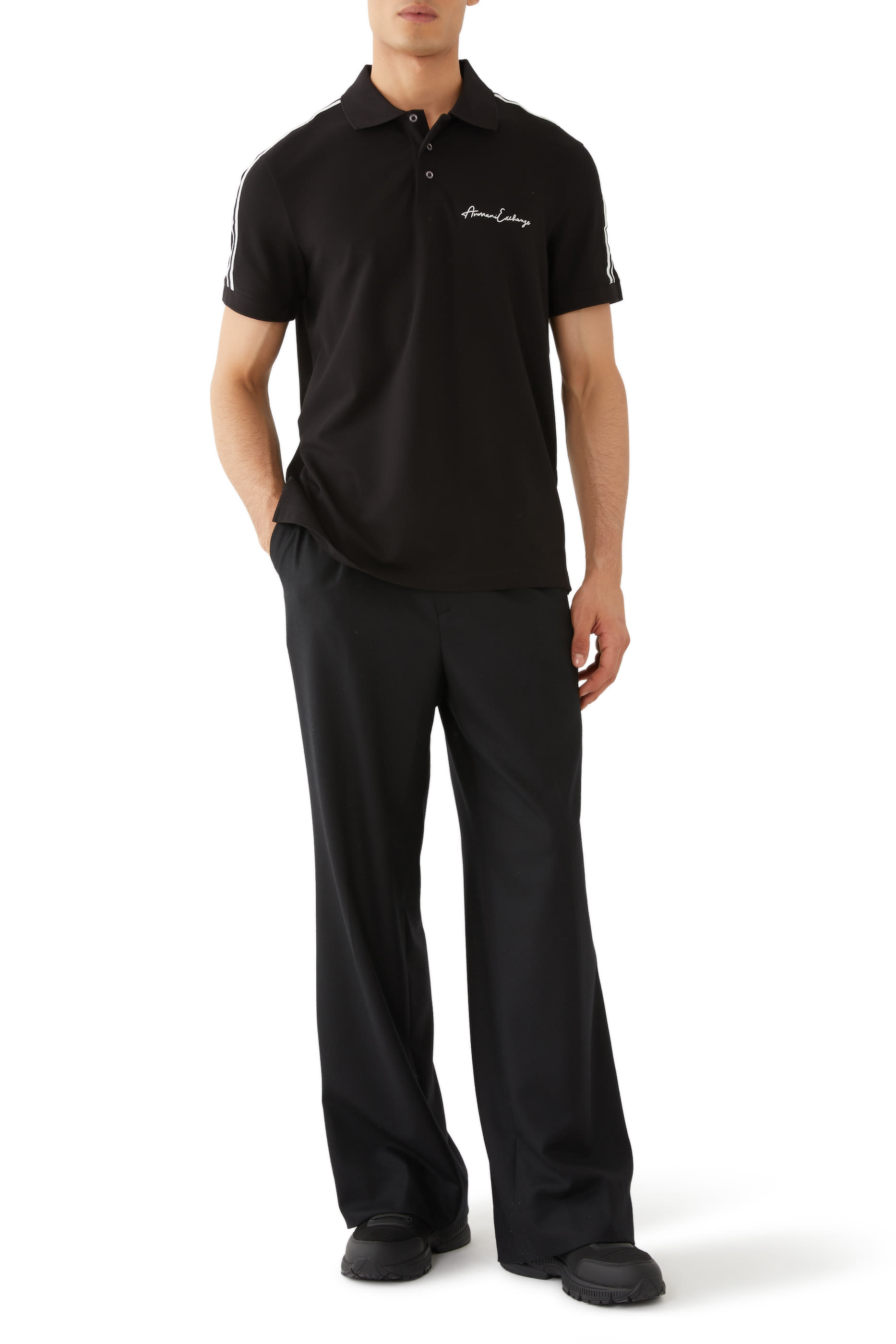 Regular Fit Polo Shirt with Signature Logo