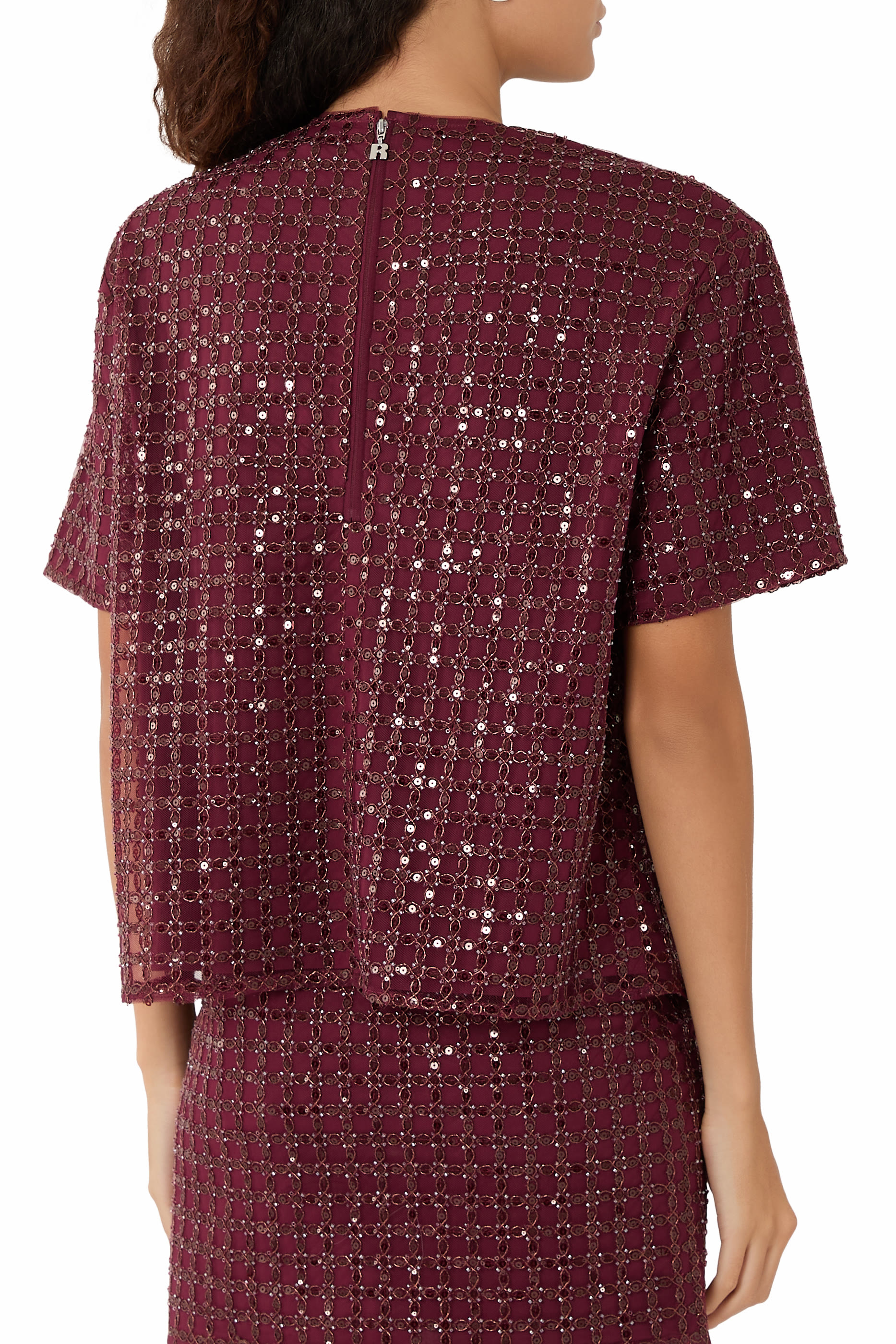 Beaded Oversized Top