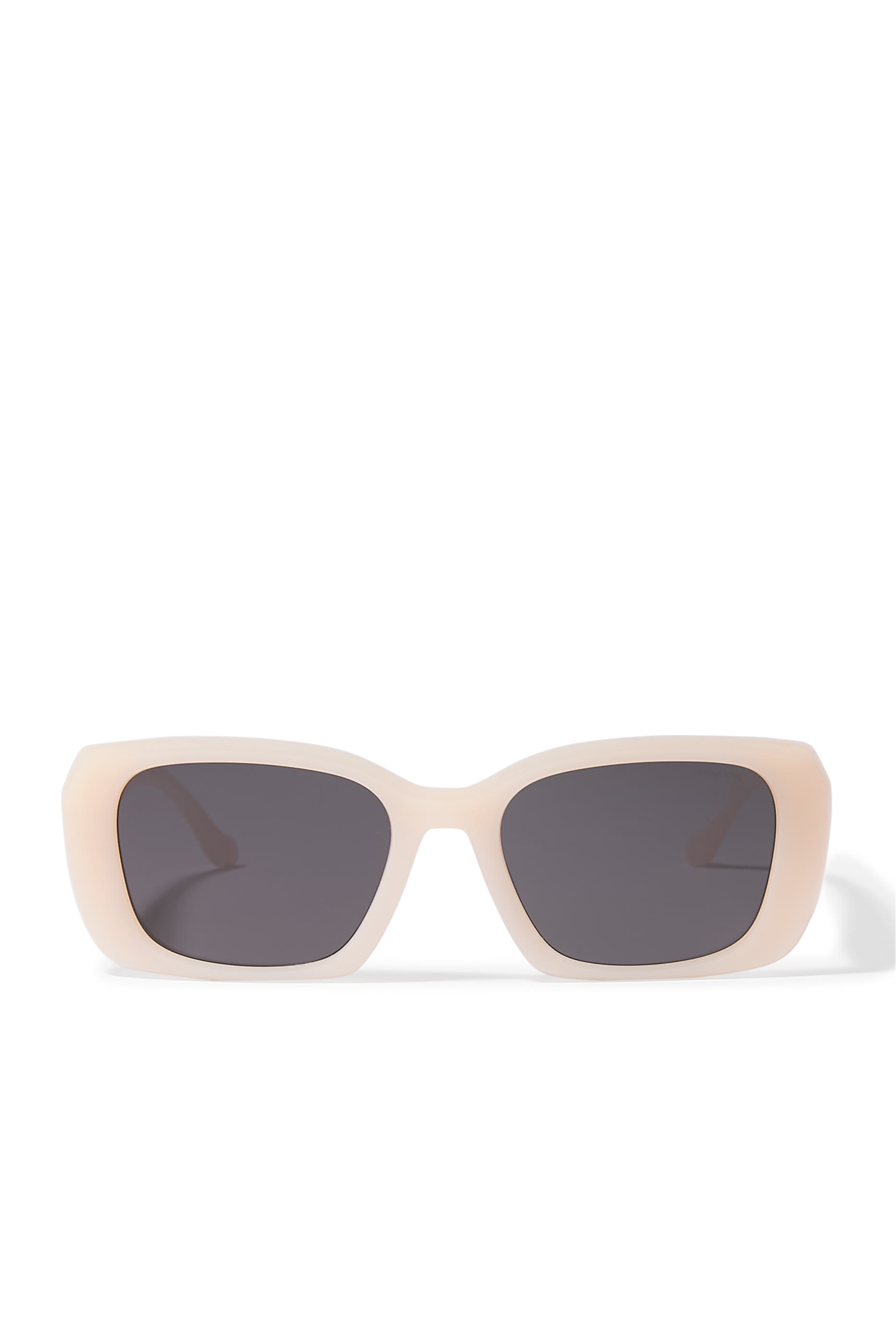 Square-Frame Maxi C Logo Temple Sunglasses