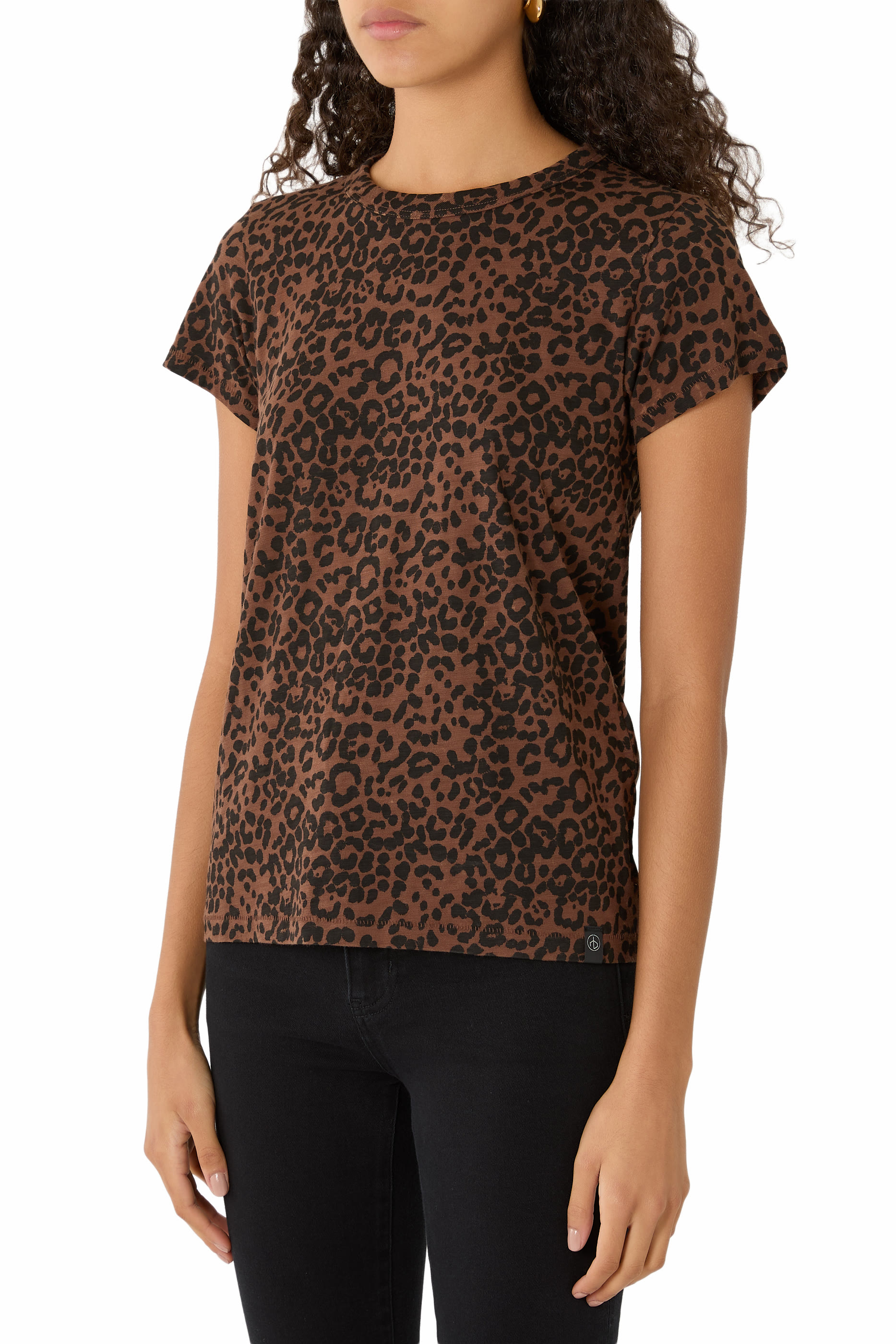 Leopard-Print Cotton T-Shirt