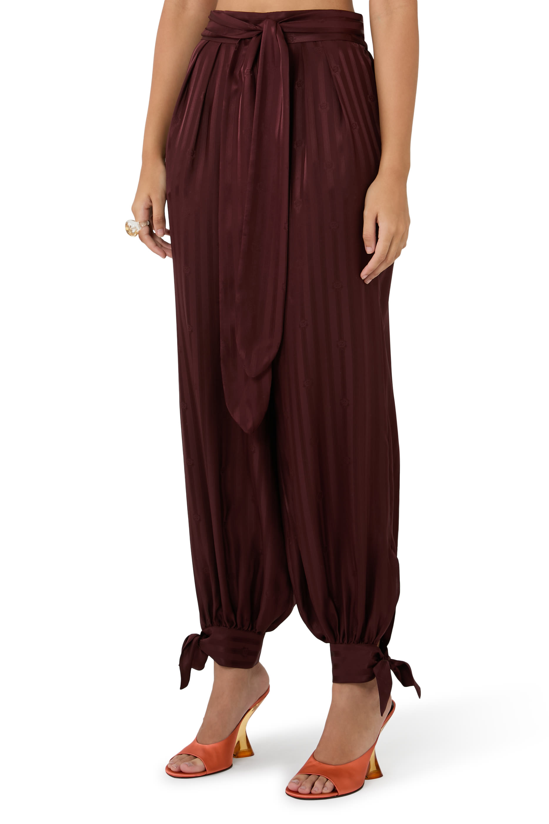 Luna Jacquard Harem Pants