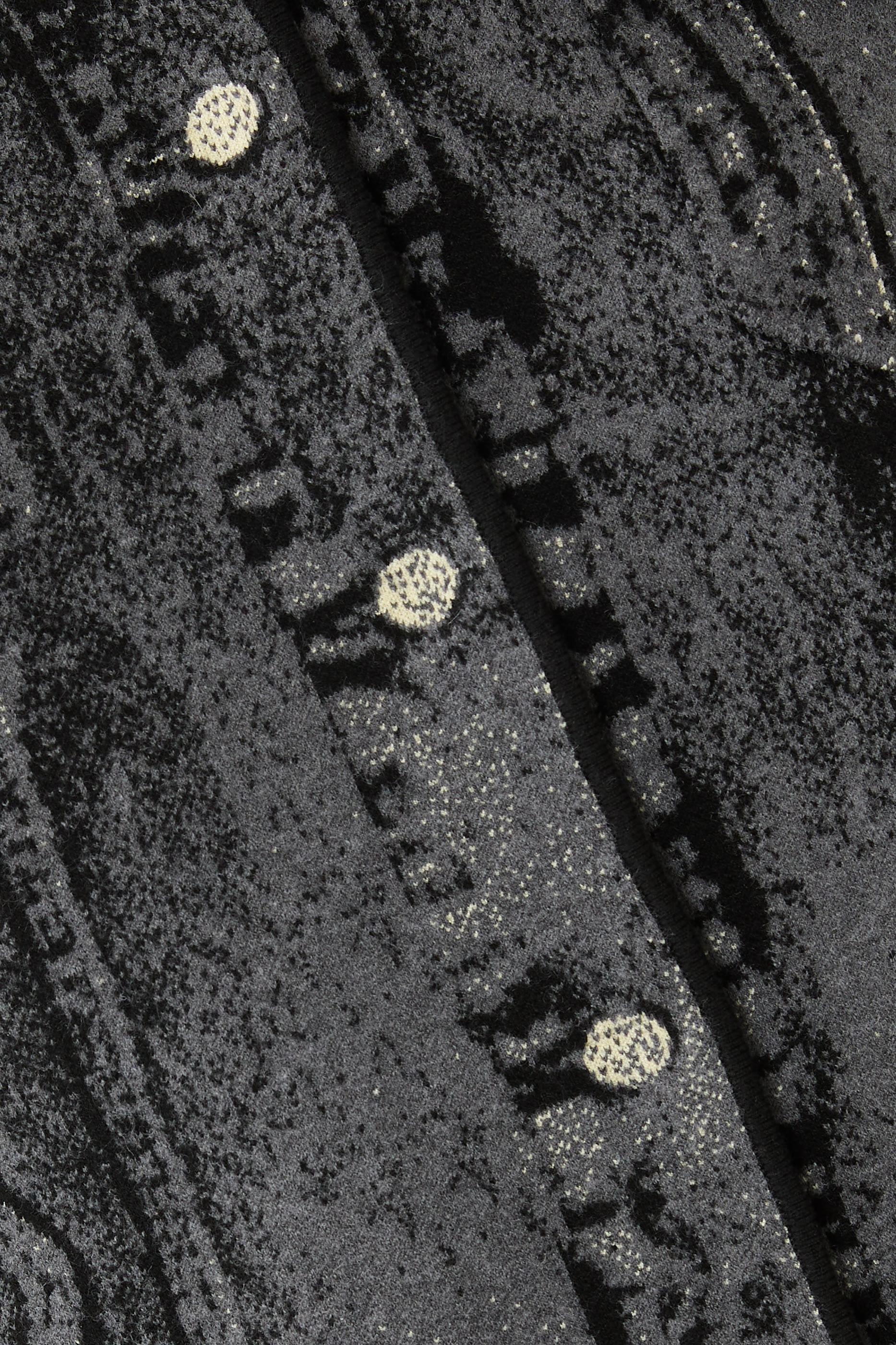  Chital Denim Print Cropped Jacket 