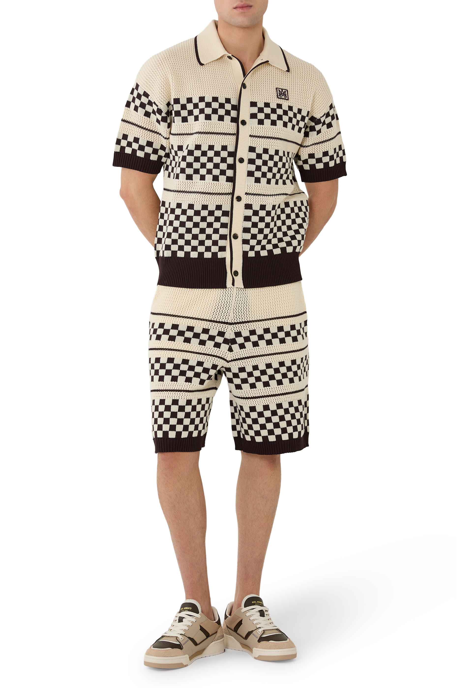 Checkered Mesh Shorts