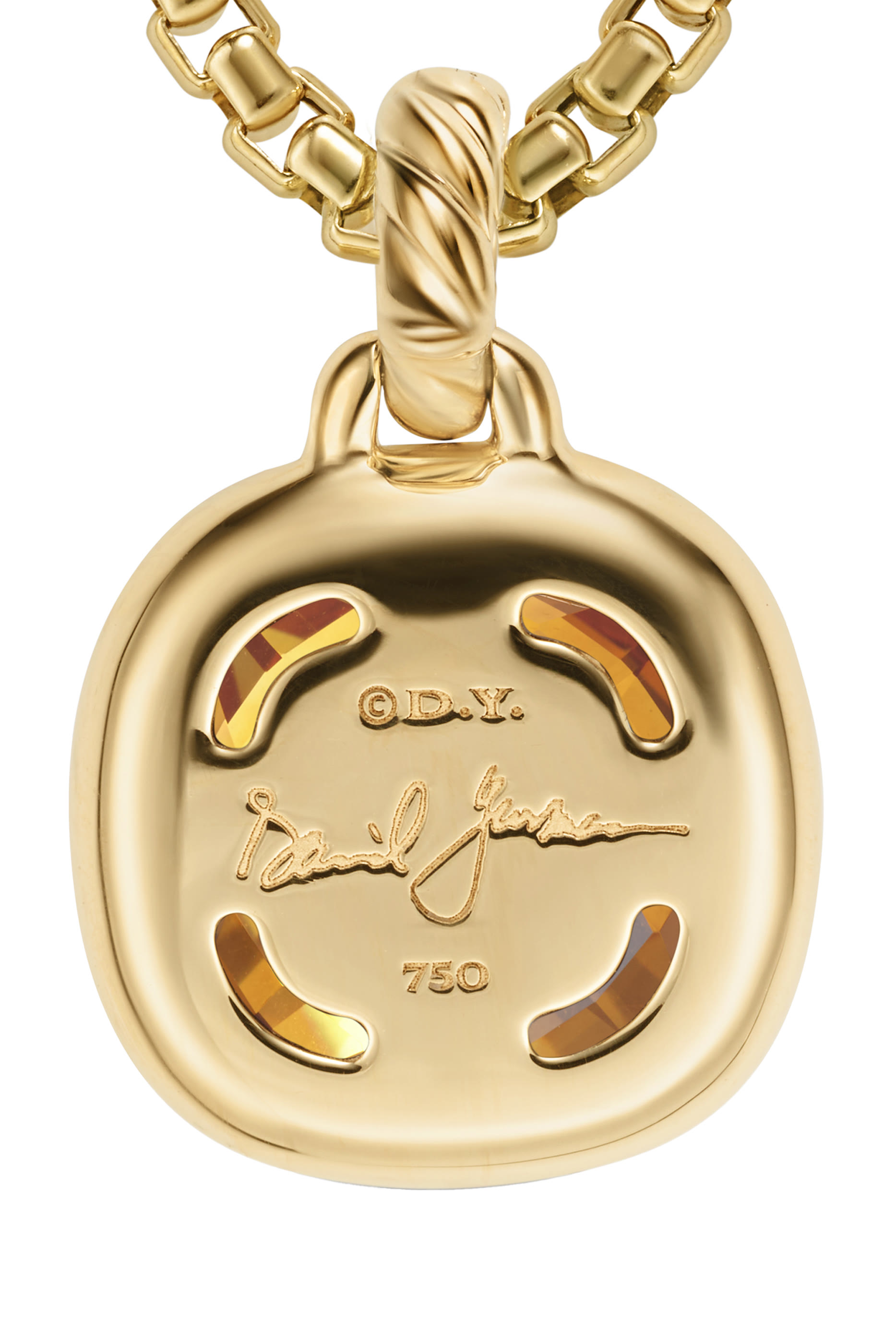 Albion&reg; Pendant, 18K Yellow Gold with Citrine and Diamonds