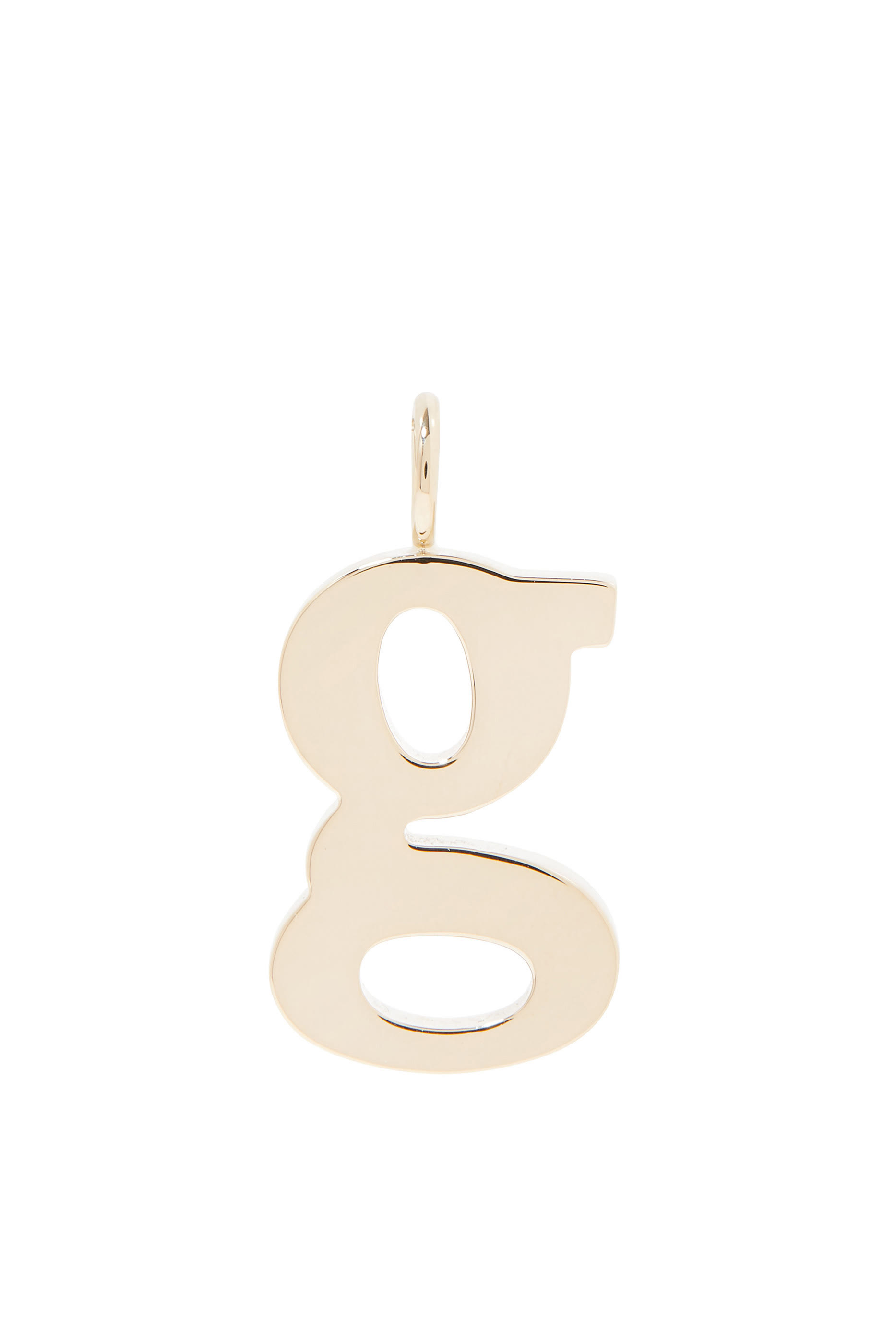 G Alphabet Charm, Brass