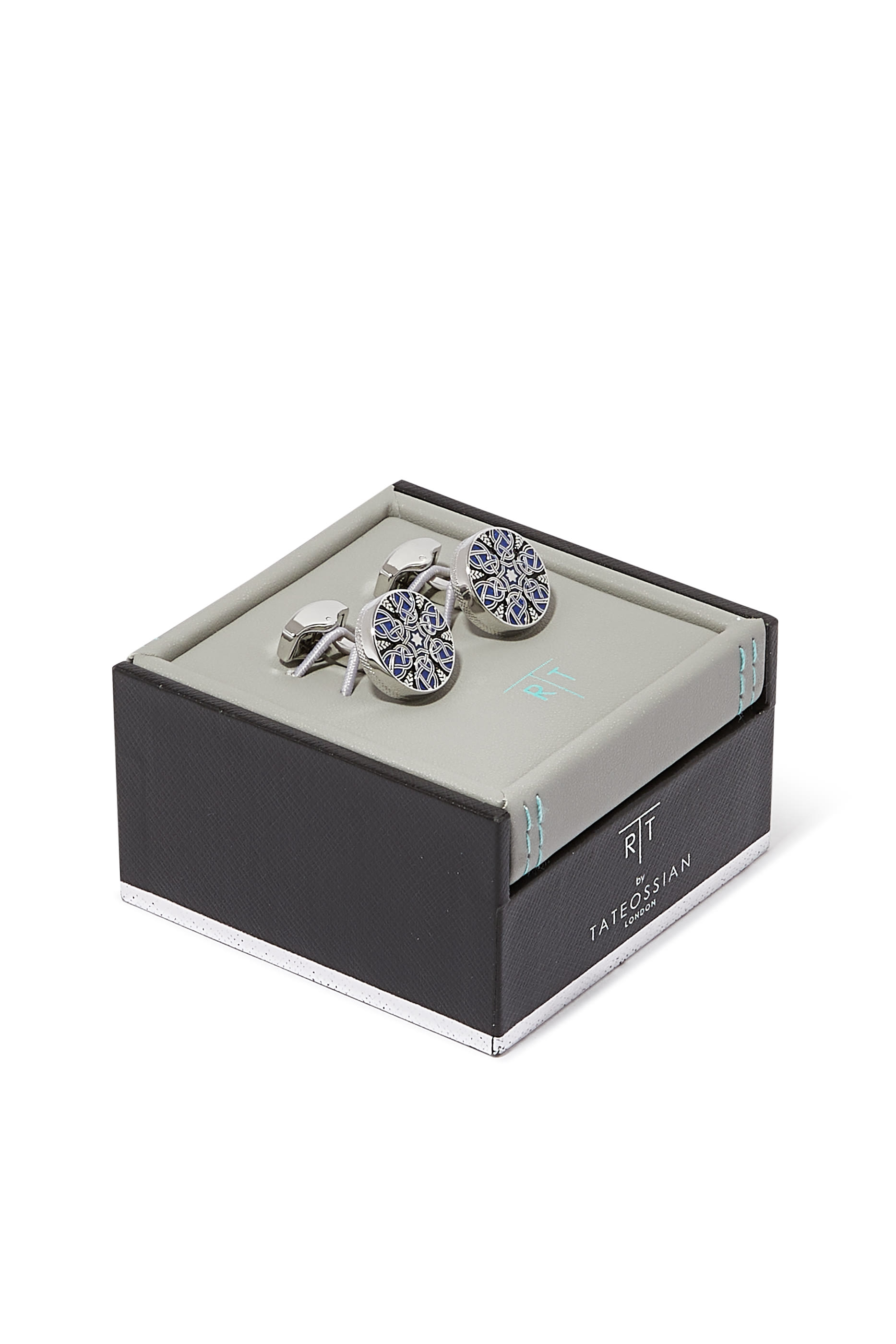 Star Weave Enamel Cufflinks