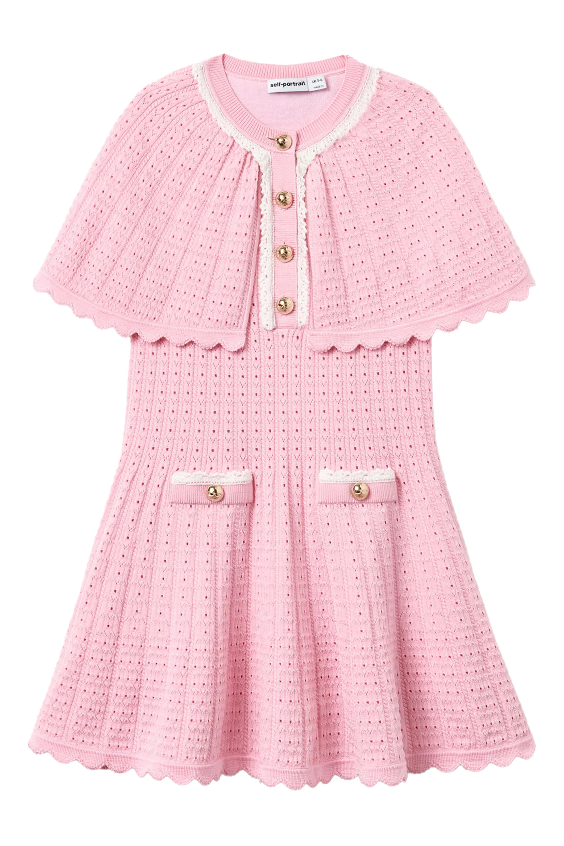 Kids Knitted Cape Dress