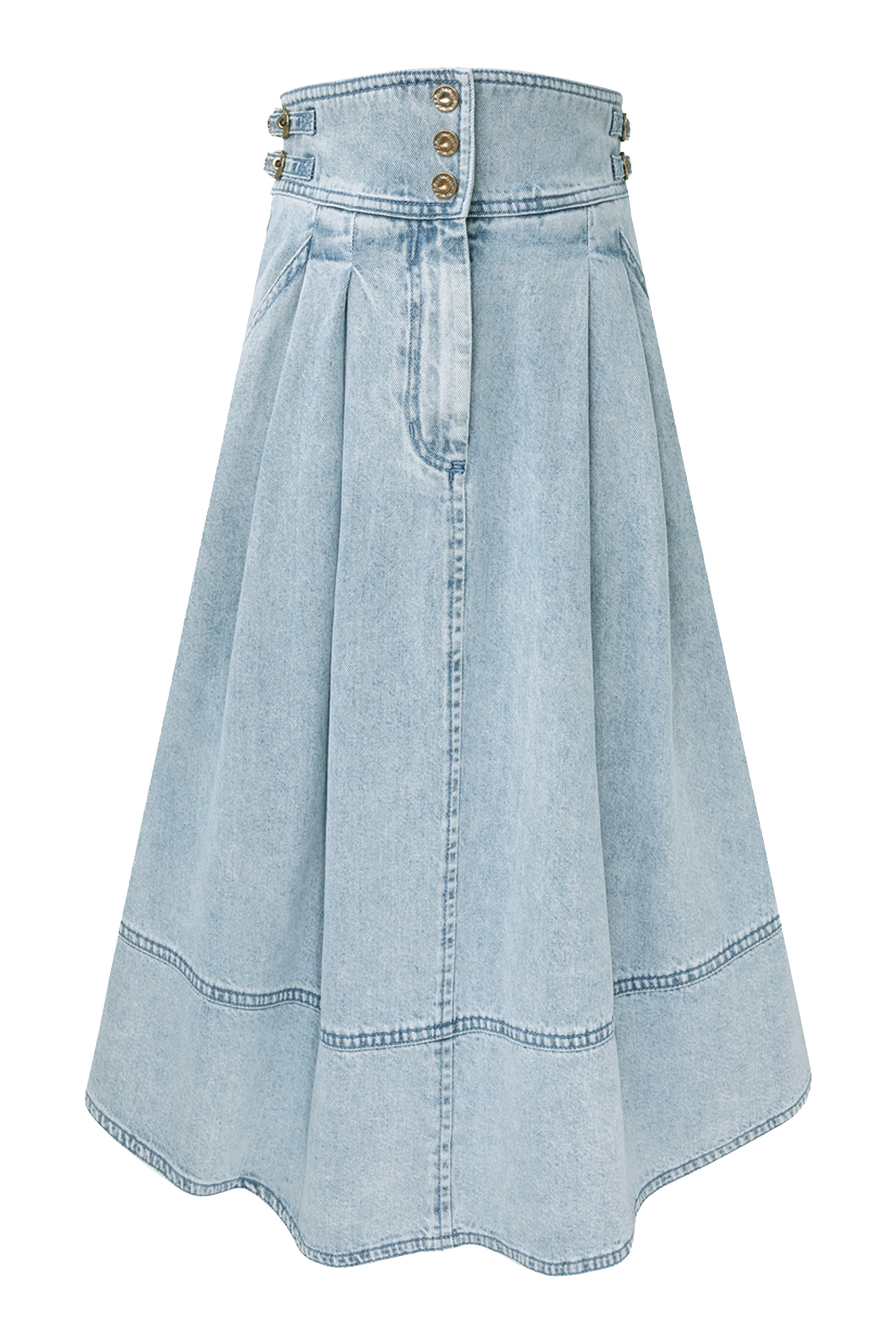 Denim Midi Skirt