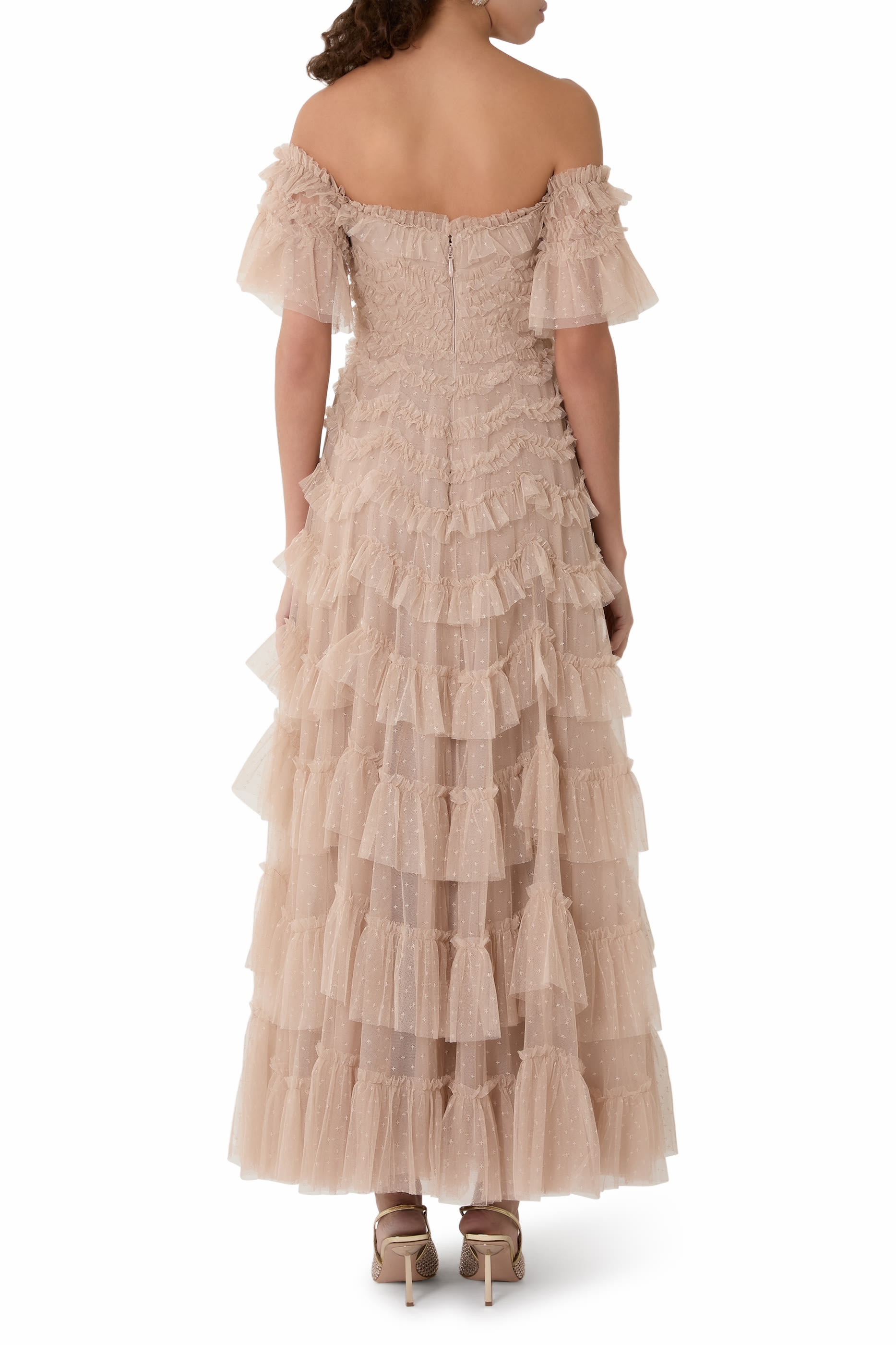 Aviana Off-Shoulder Gown