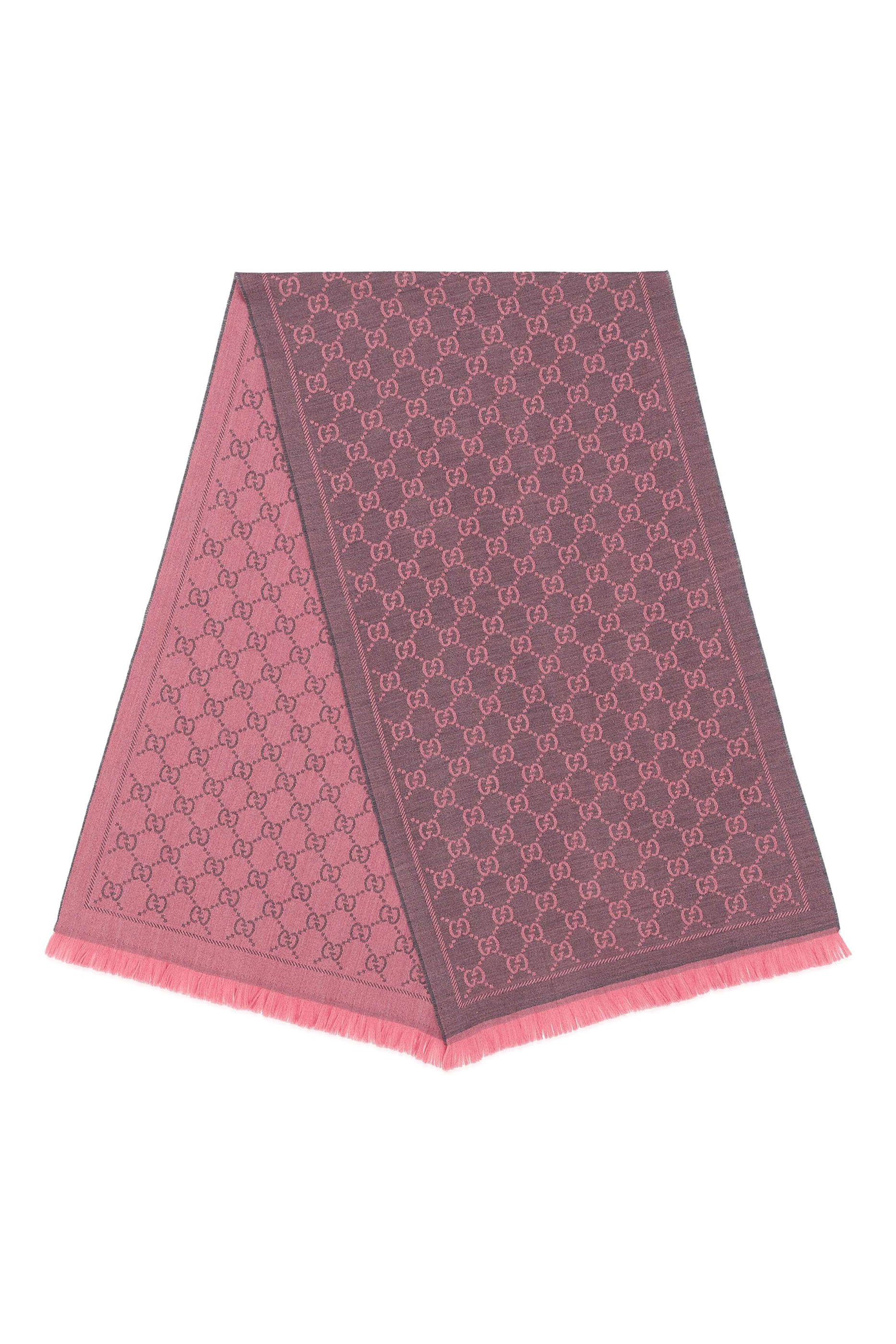 GG Jacquard Pattern Knitted Scarf