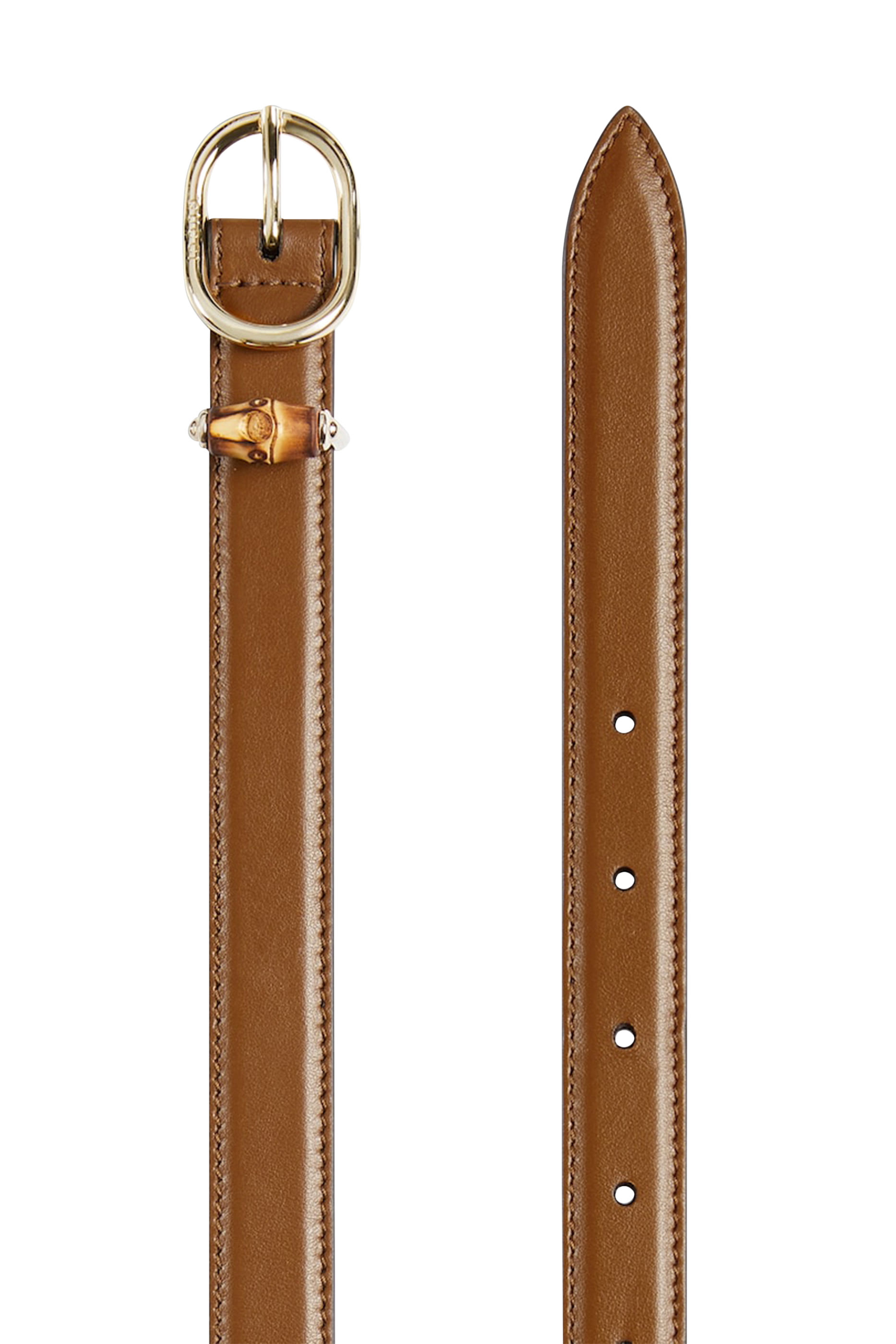 Thin Belt with Oval Buckle 