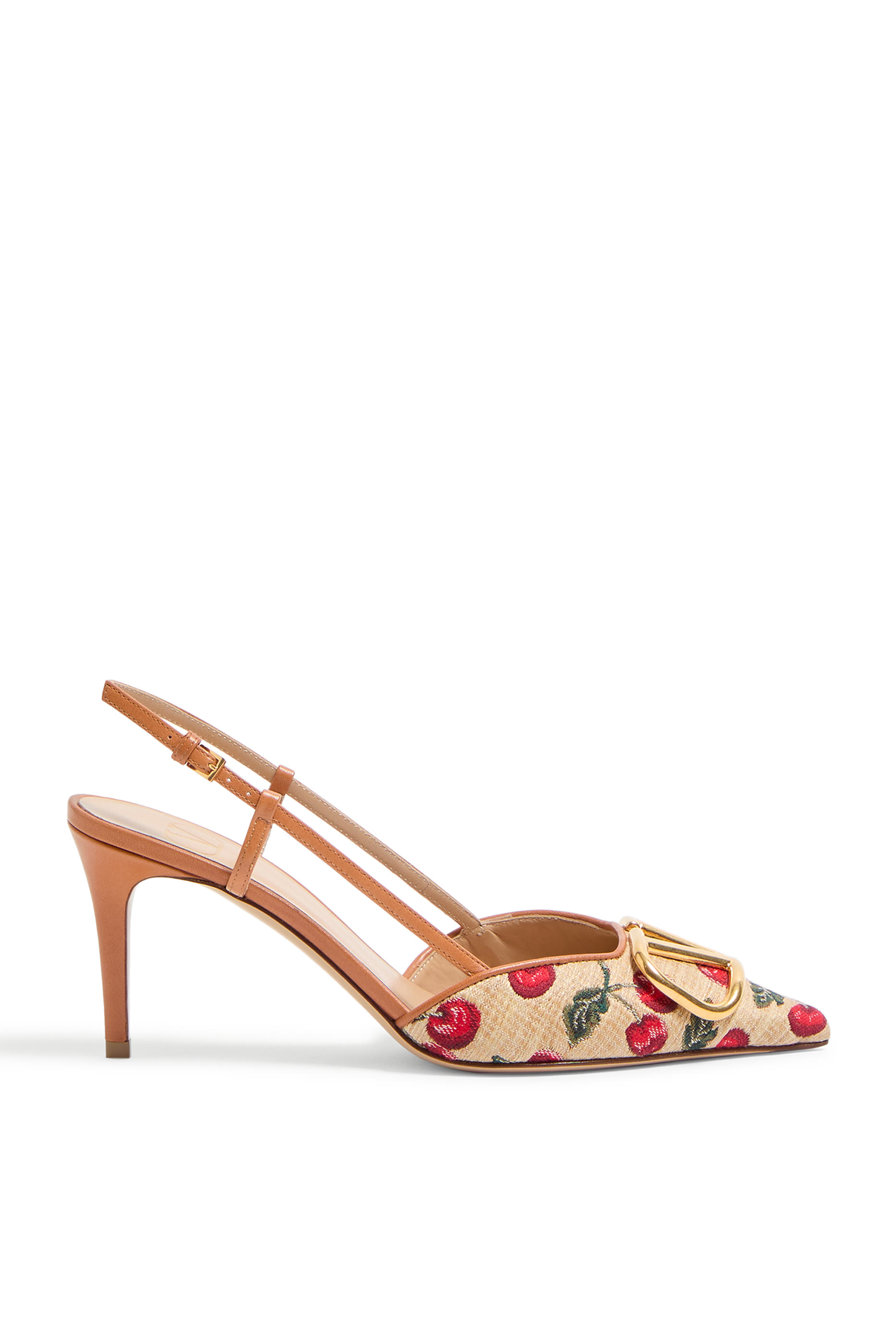  VLogo Signature 80 Slingback Pumps in Cherryfic Pattern