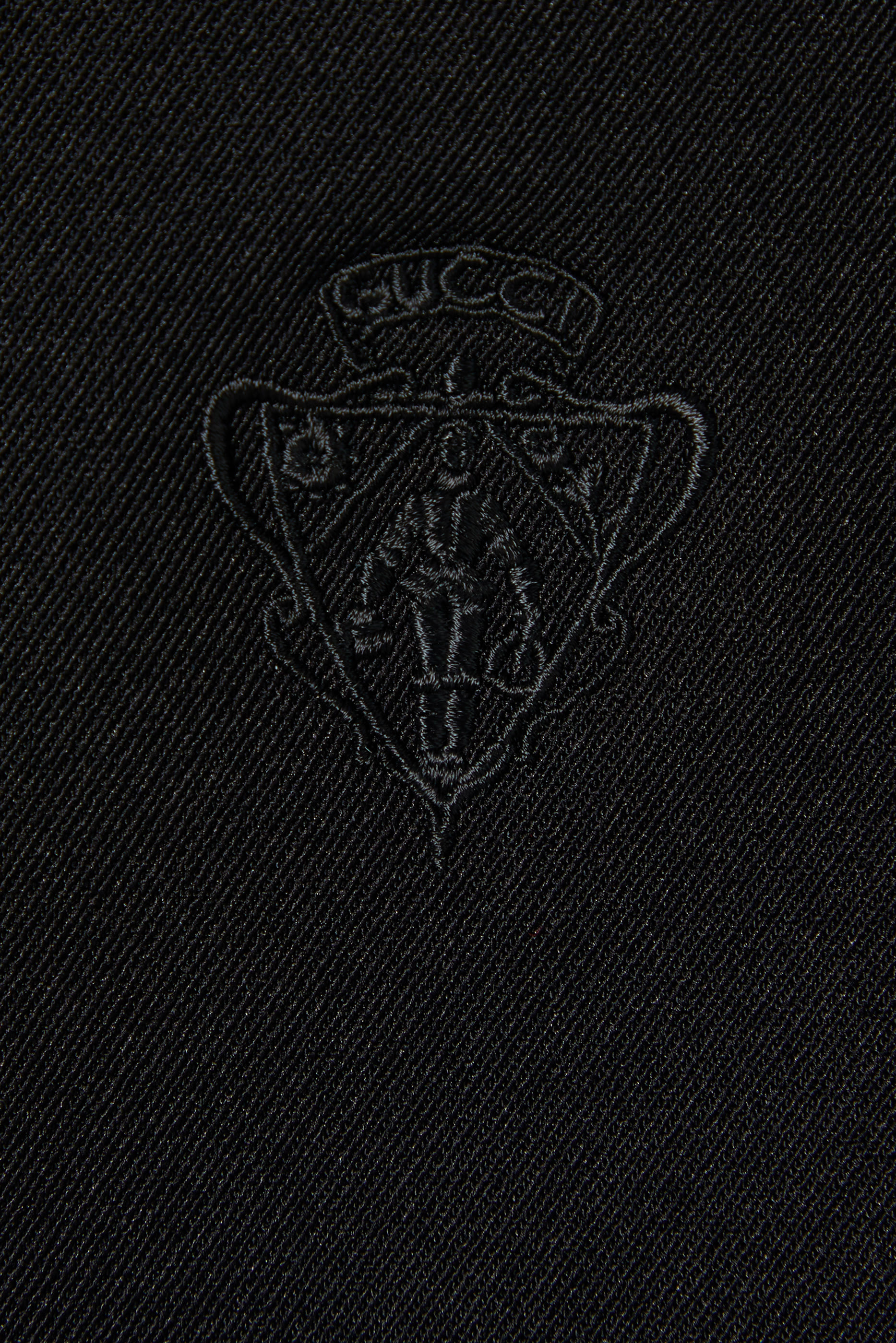 Crest Embroidery Zip Jacket